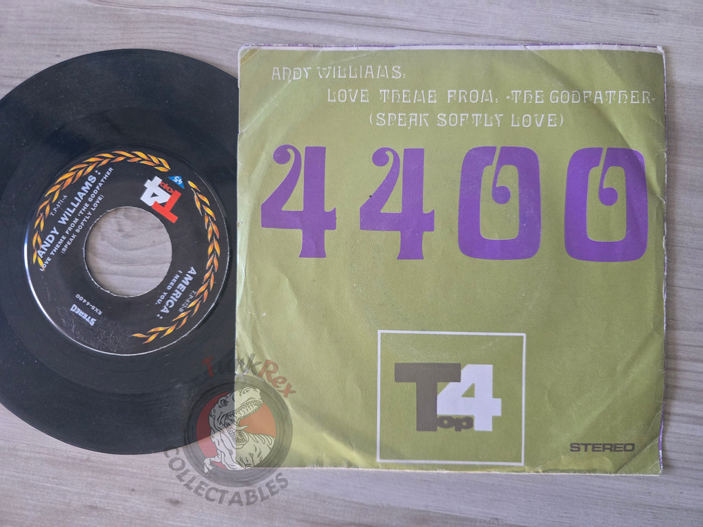 America / Andy Williams – I Need You 7" Iran Pressing Vinyl Iranian Edition