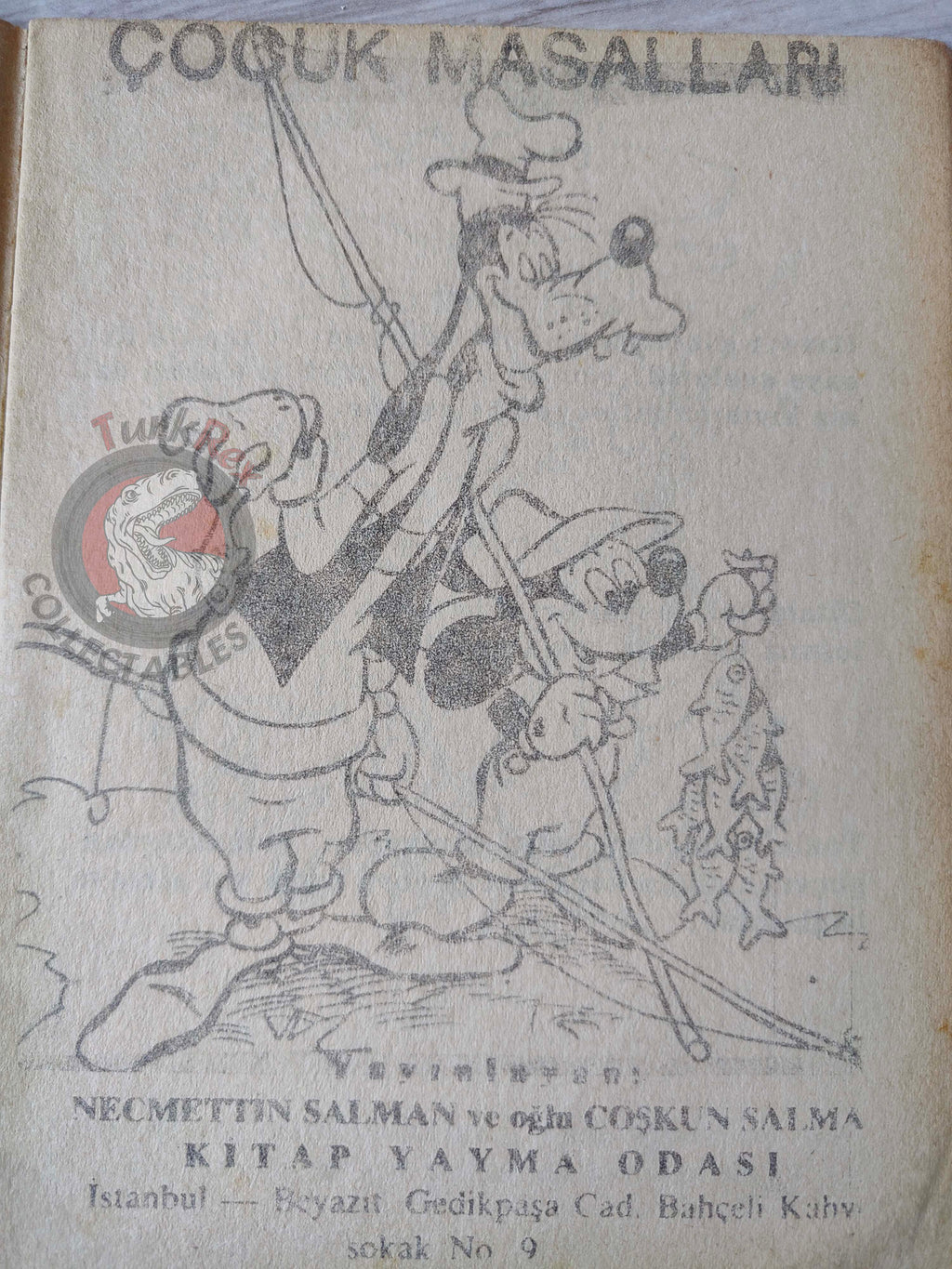 Mickey Mouse at Holiday – Walt Disney 1960s Turkish Book Turkey Illustrated