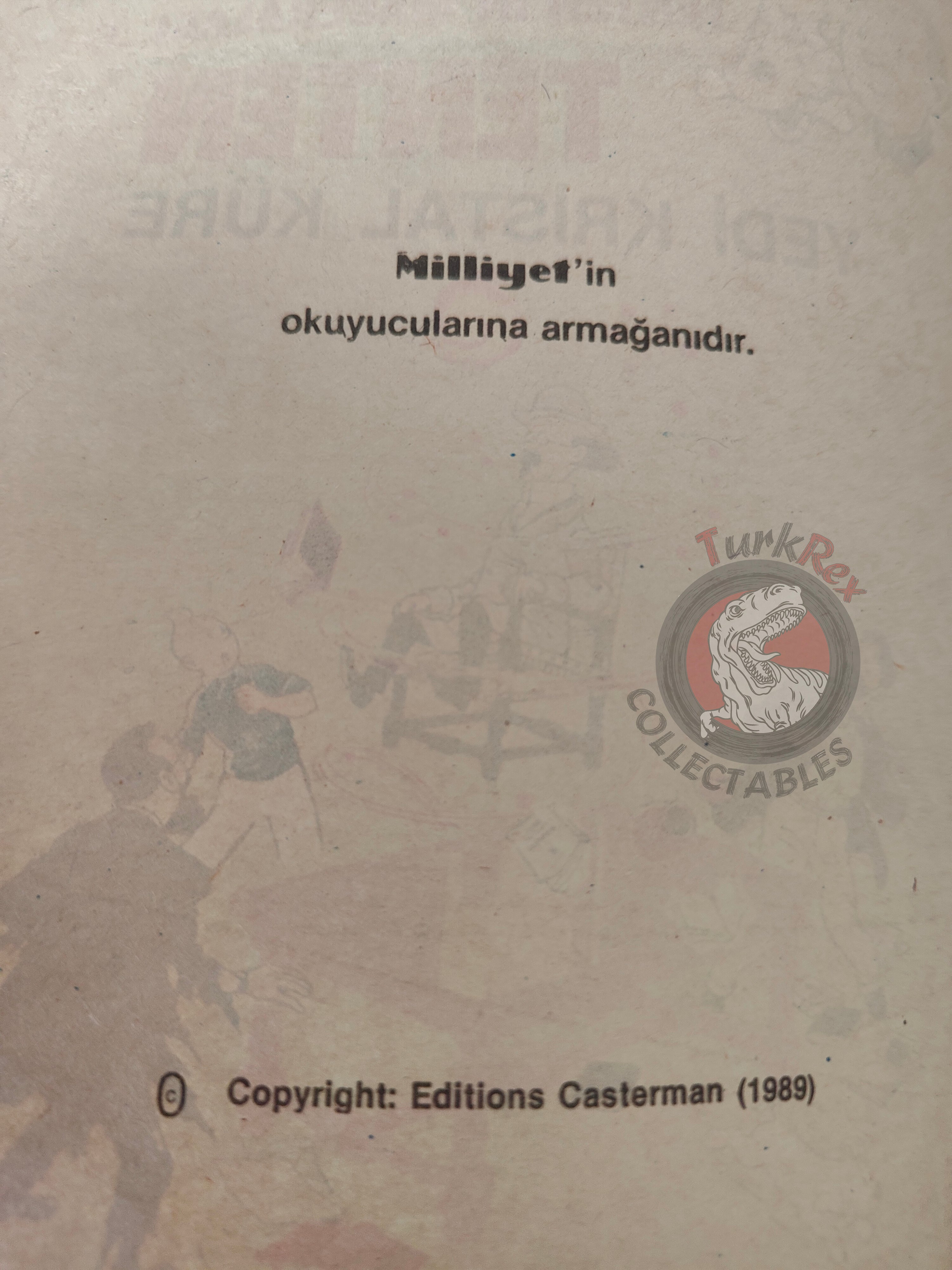 Tintin – The Seven Crystal Balls 1989 Turkish Edition Comic Turkey