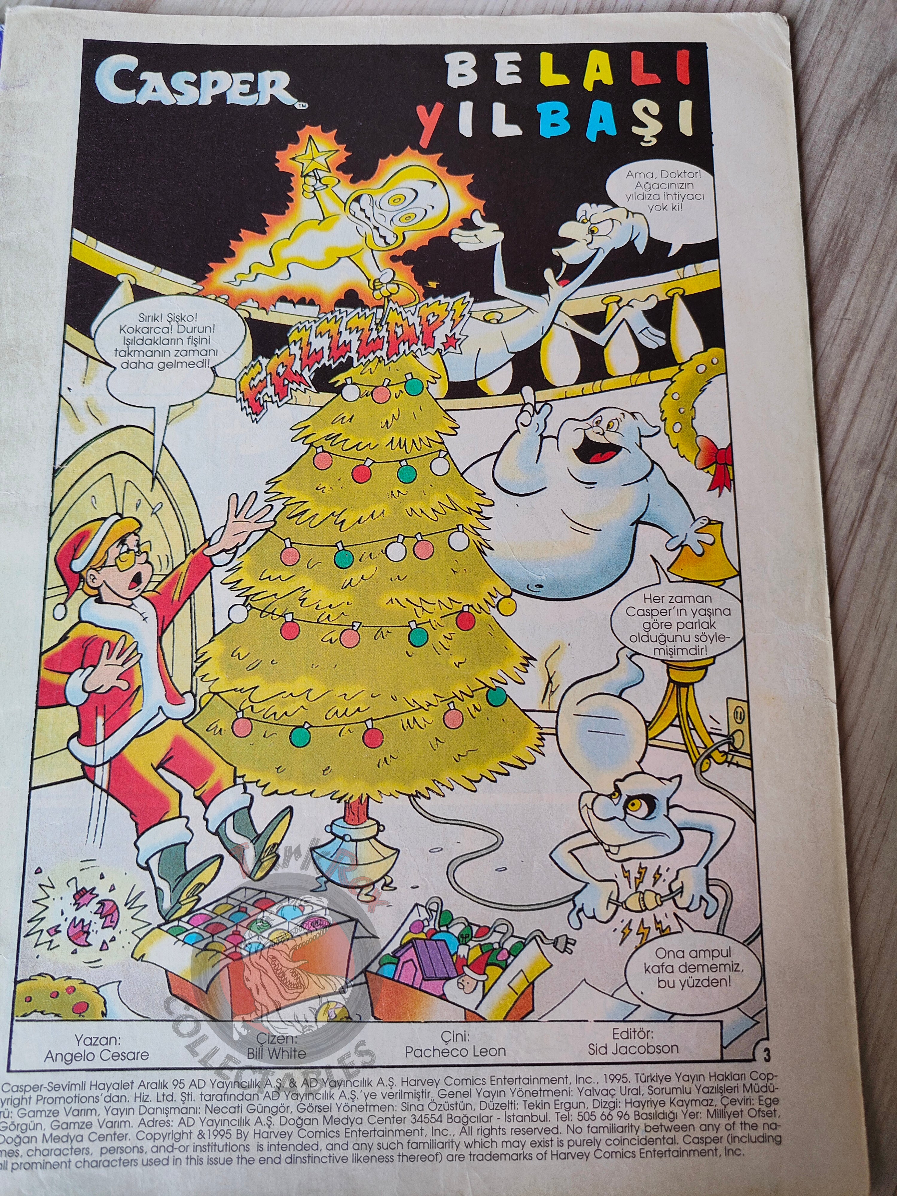Casper the Friendly Ghost Magazine – Issue #4 1995 Turkish Comic Turkey