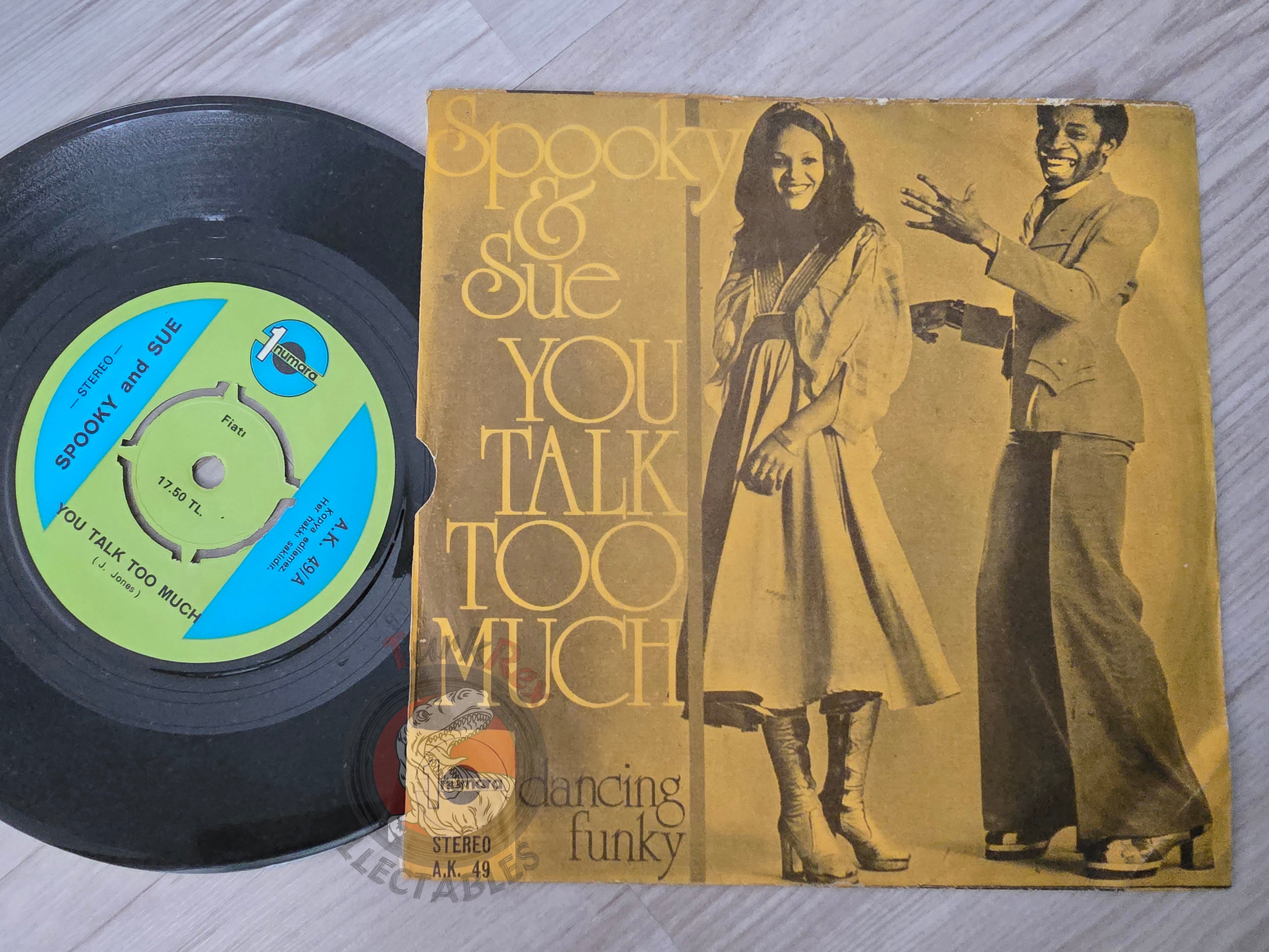Spooky & Sue – You Talk Too Much 7" Turkish Pressing Vinyl Turkey Edition