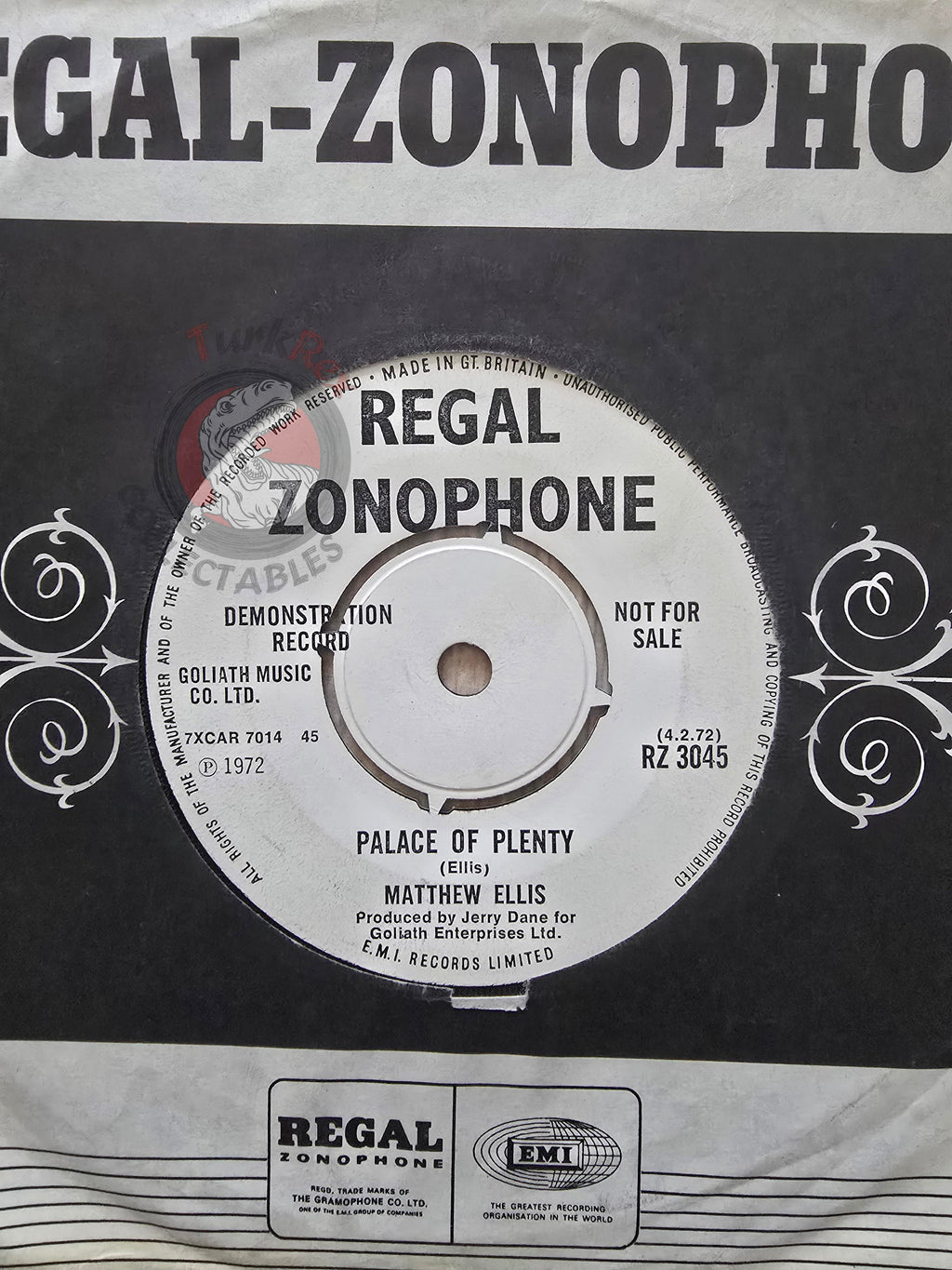 Matthew Ellis – Two By Two 7" Promo UK Pressing Vinyl