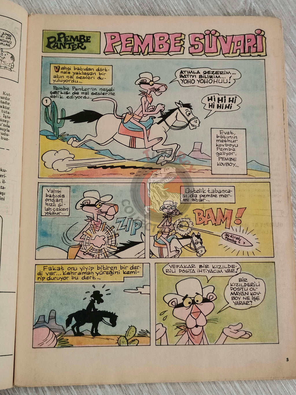 Tercüman Çocuk #50 1982 Turkish Comic Turkey Star Wars #30 Pink Panther Tounga