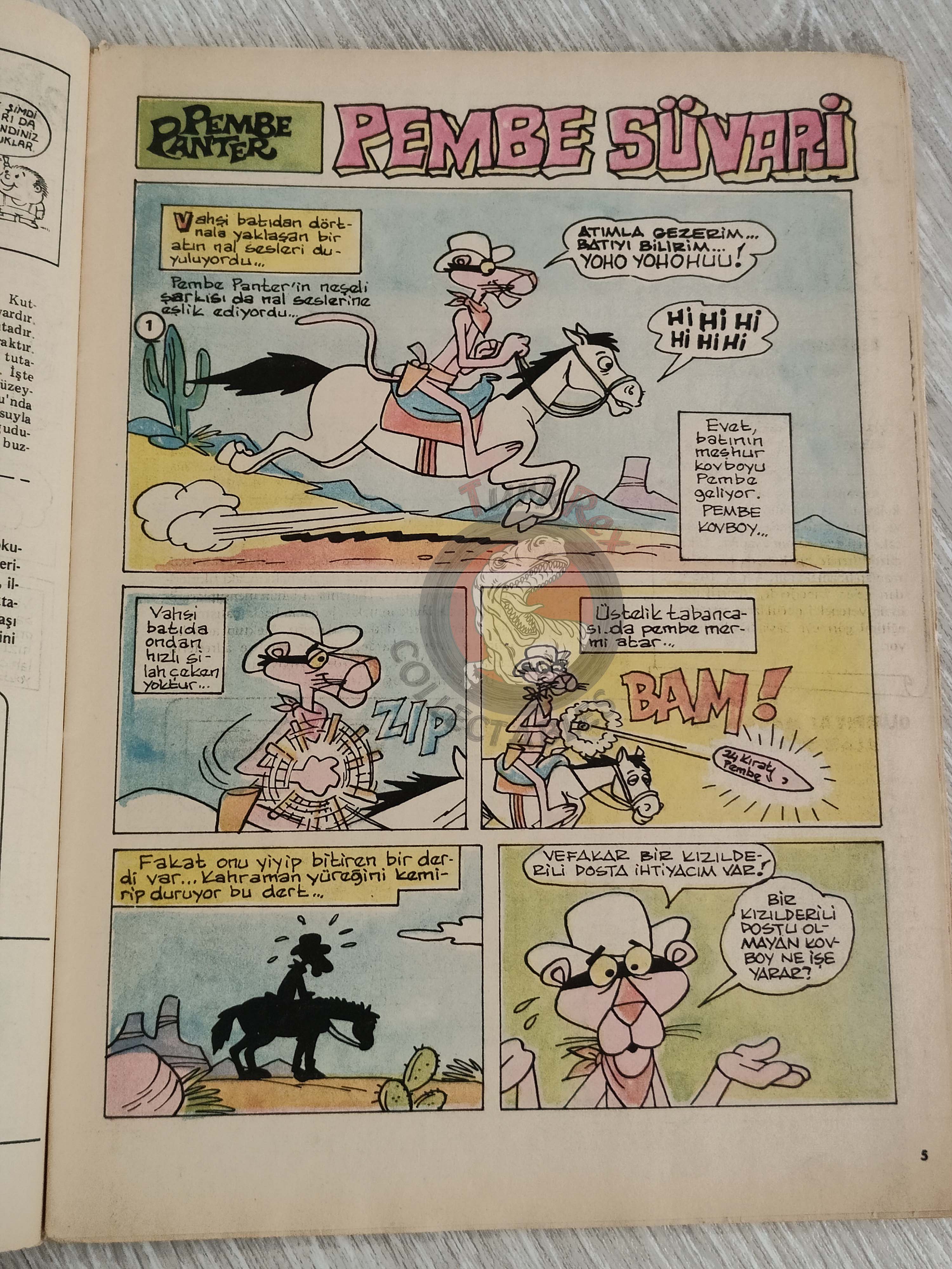 Tercüman Çocuk #50 1982 Turkish Comic Turkey Star Wars #30 Pink Panther Tounga