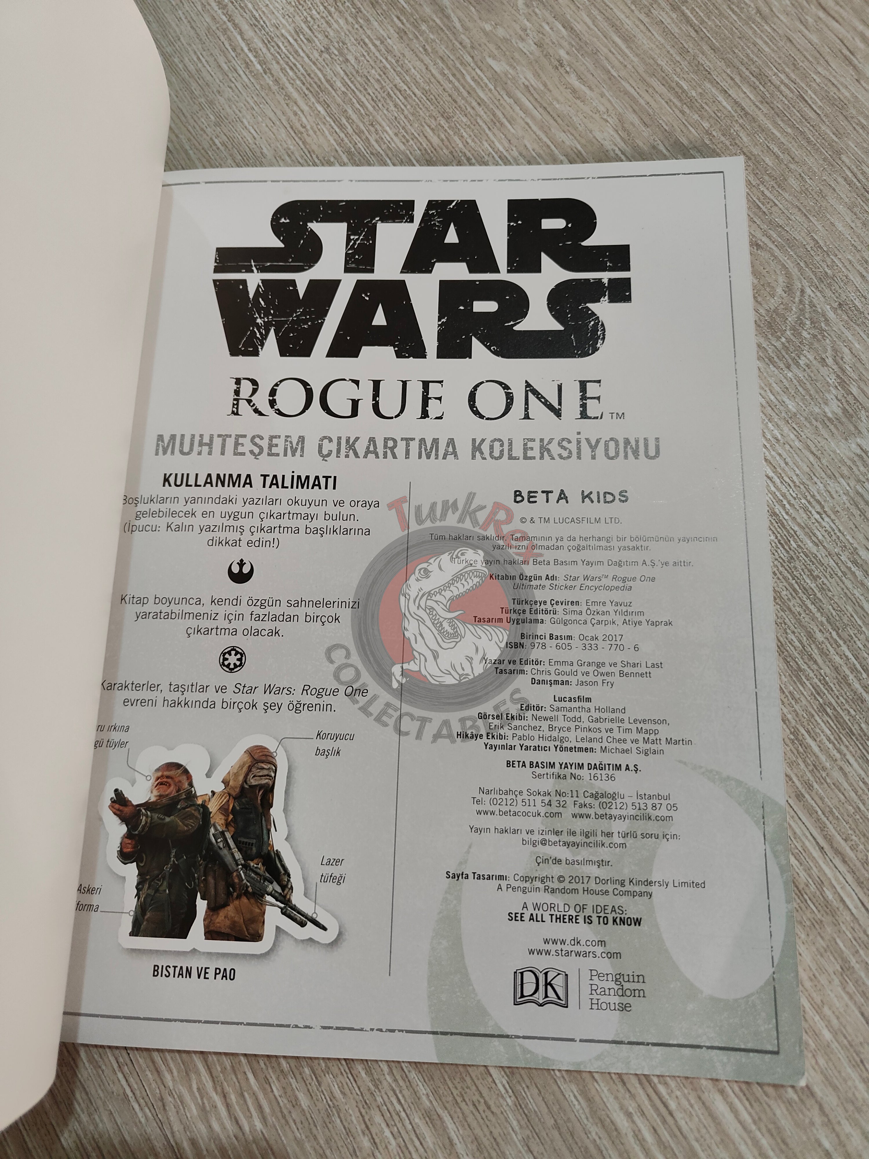 Star Wars: Rogue One: Ultimate Sticker Encyclopedia 2017 Turkish Book Turkey