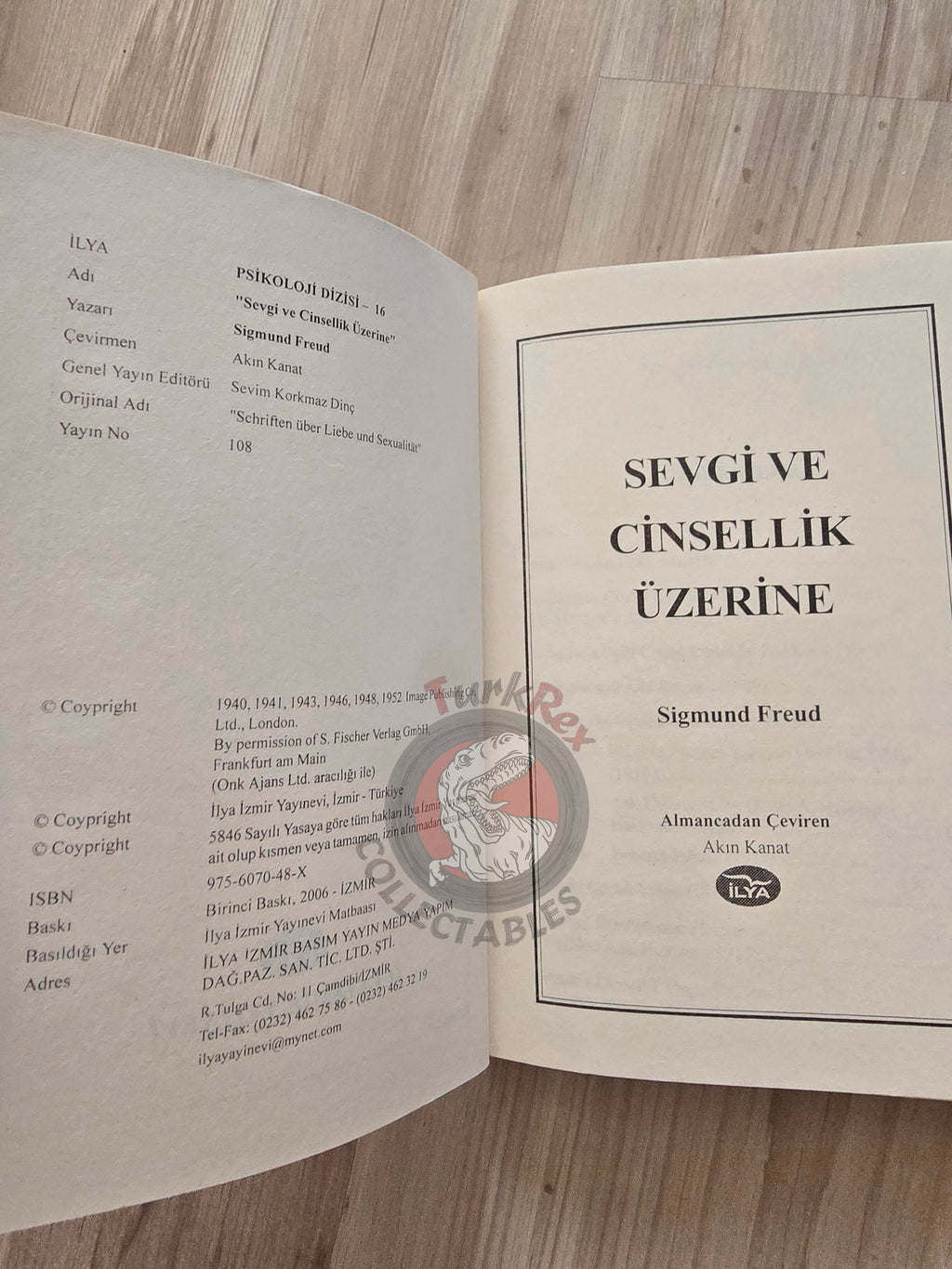 Sigmund Freud – On Love and Sexuality 2006 Turkish Book Turkey