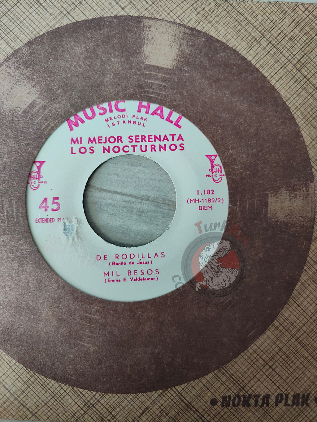 Los Nocturnos Con Mara Lua – Mil Besos	/ De Rodillas 7" Turkish Pressing Vinyl Turkey Edition