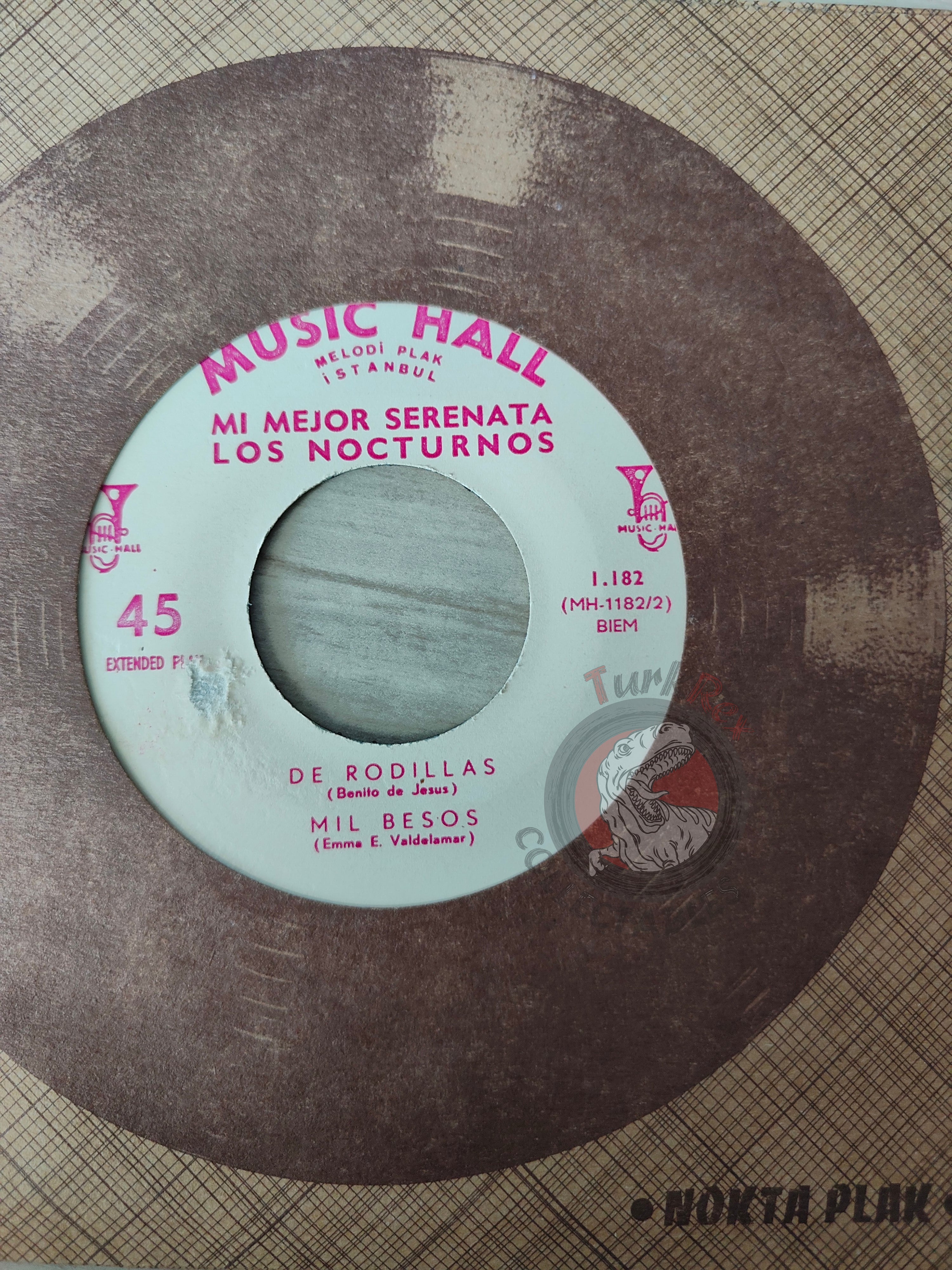 Los Nocturnos Con Mara Lua – Mil Besos	/ De Rodillas 7" Turkish Pressing Vinyl Turkey Edition