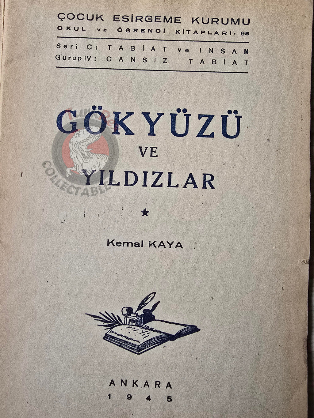 Sky and Stars 1945 1st Turkish Book Turkey