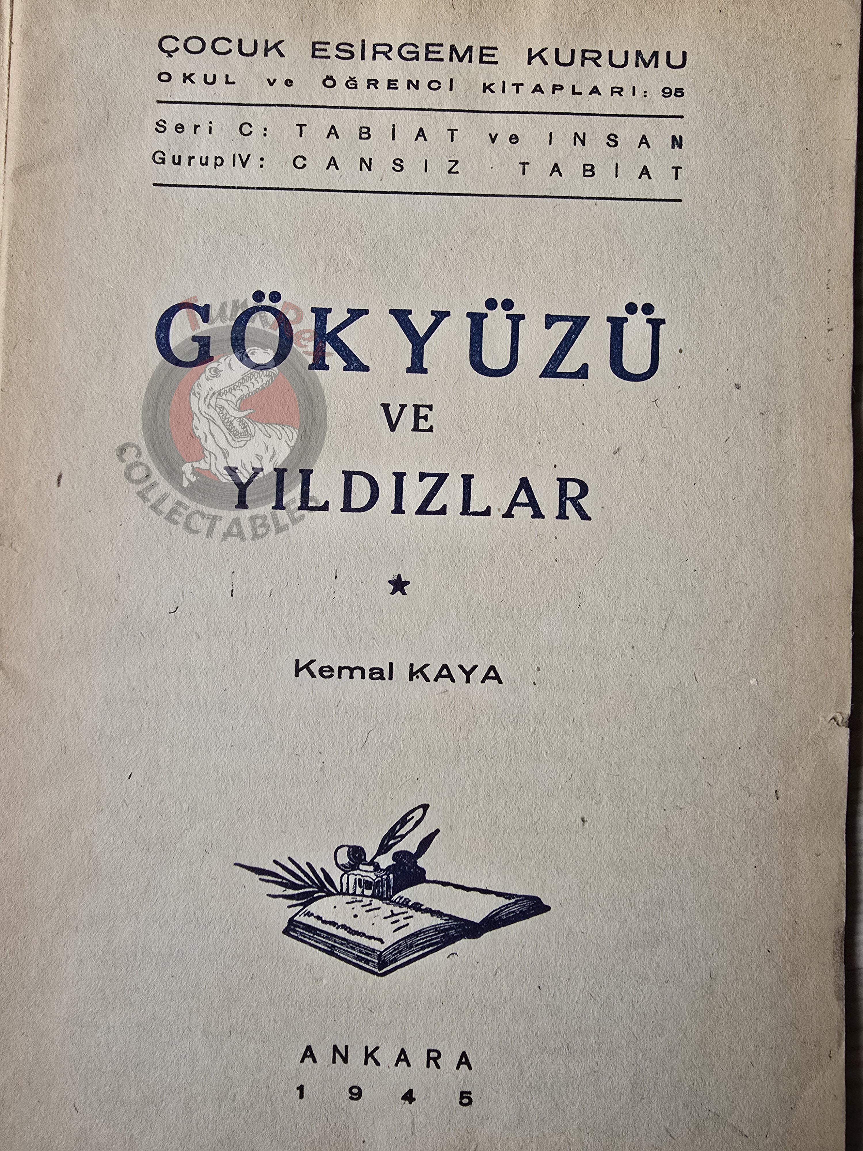 Sky and Stars 1945 1st Turkish Book Turkey