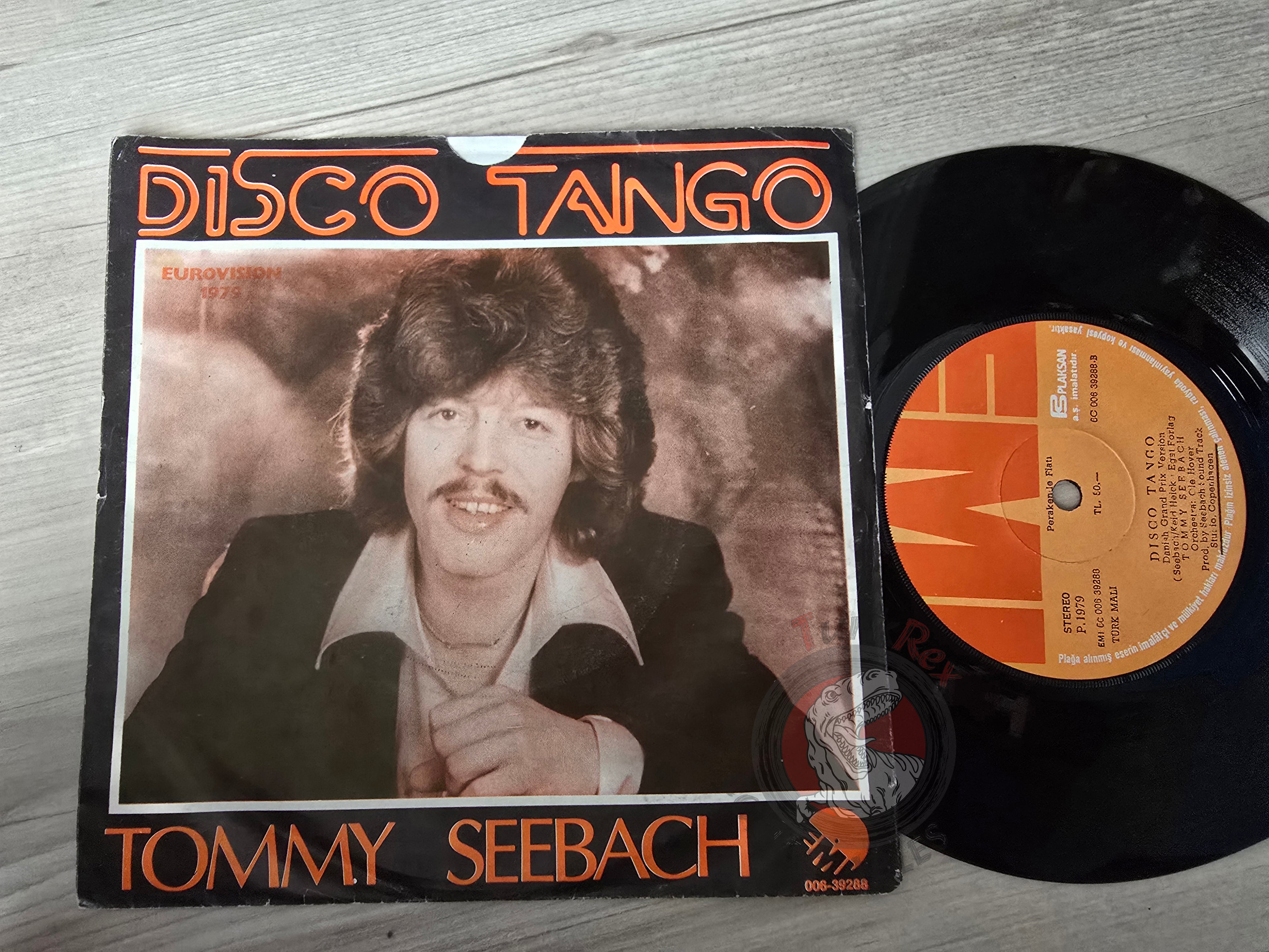 Tommy Seebach – Disco Tango 7" Turkish Pressing Vinyl Turkey Edition Eurovision