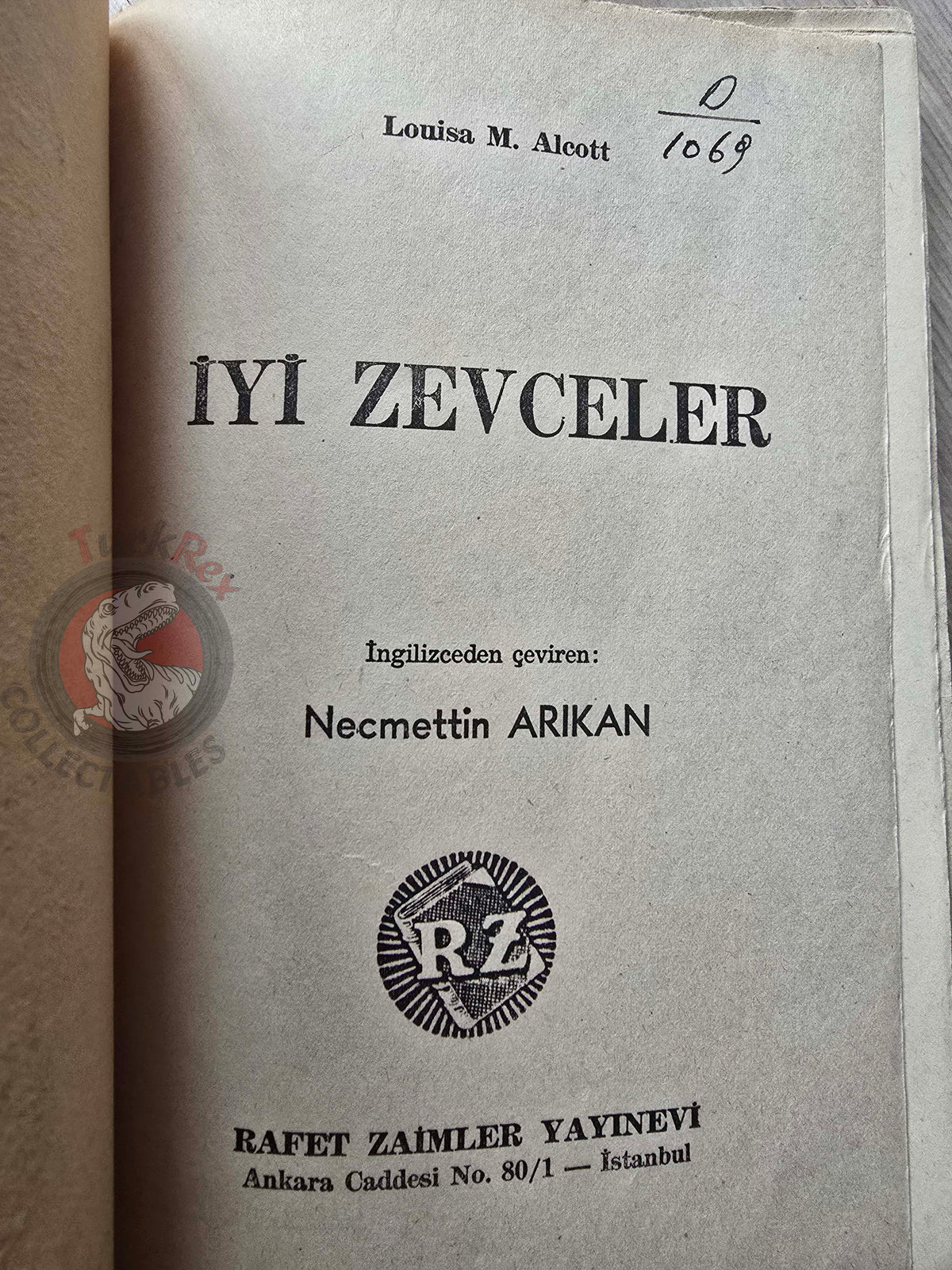 Louise M. Alcott – Good Wives 1960s Turkish Book Turkey