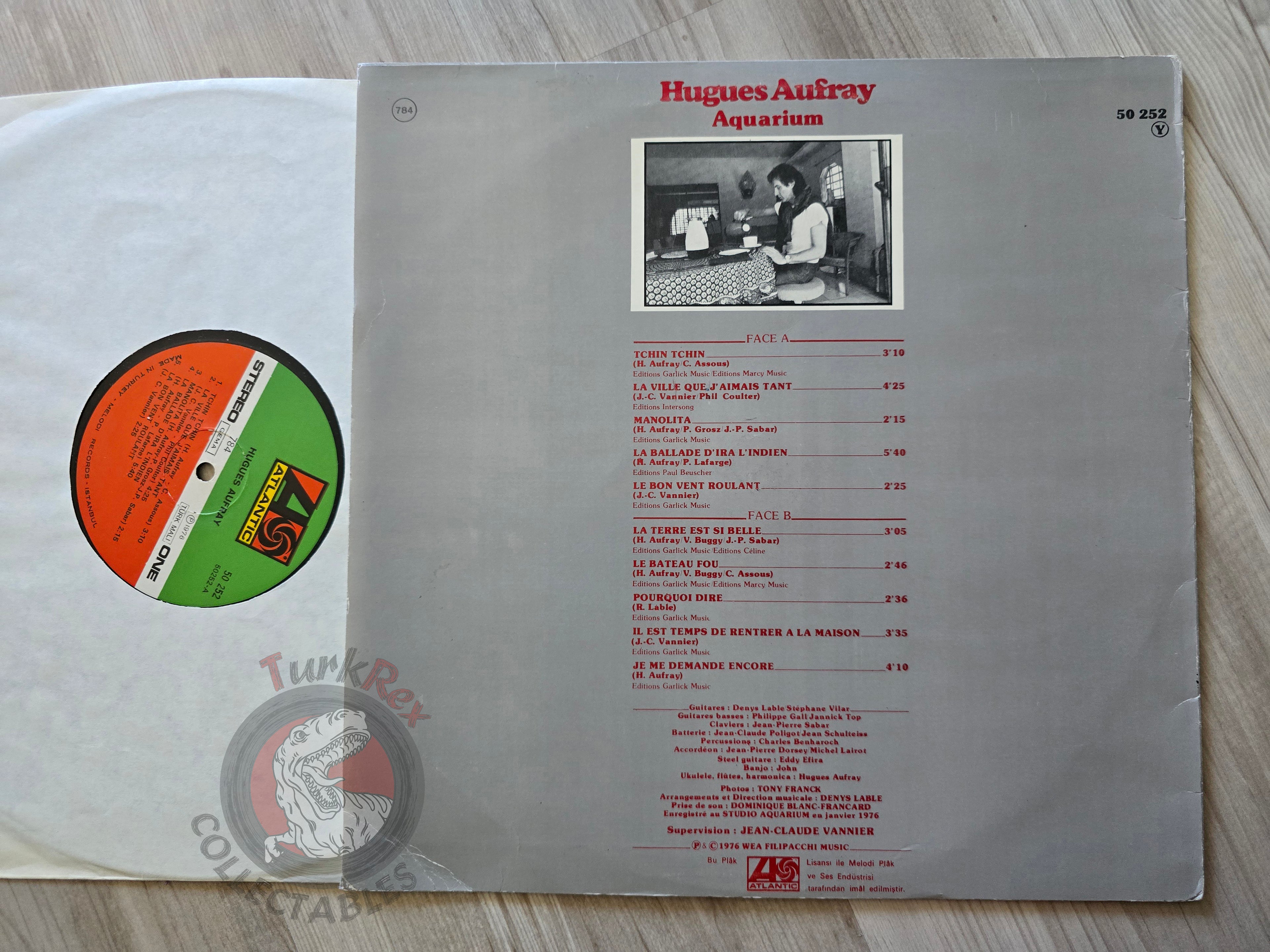 Hugues Aufray – Aquarium Turkish Pressing Vinyl Turkey Edition