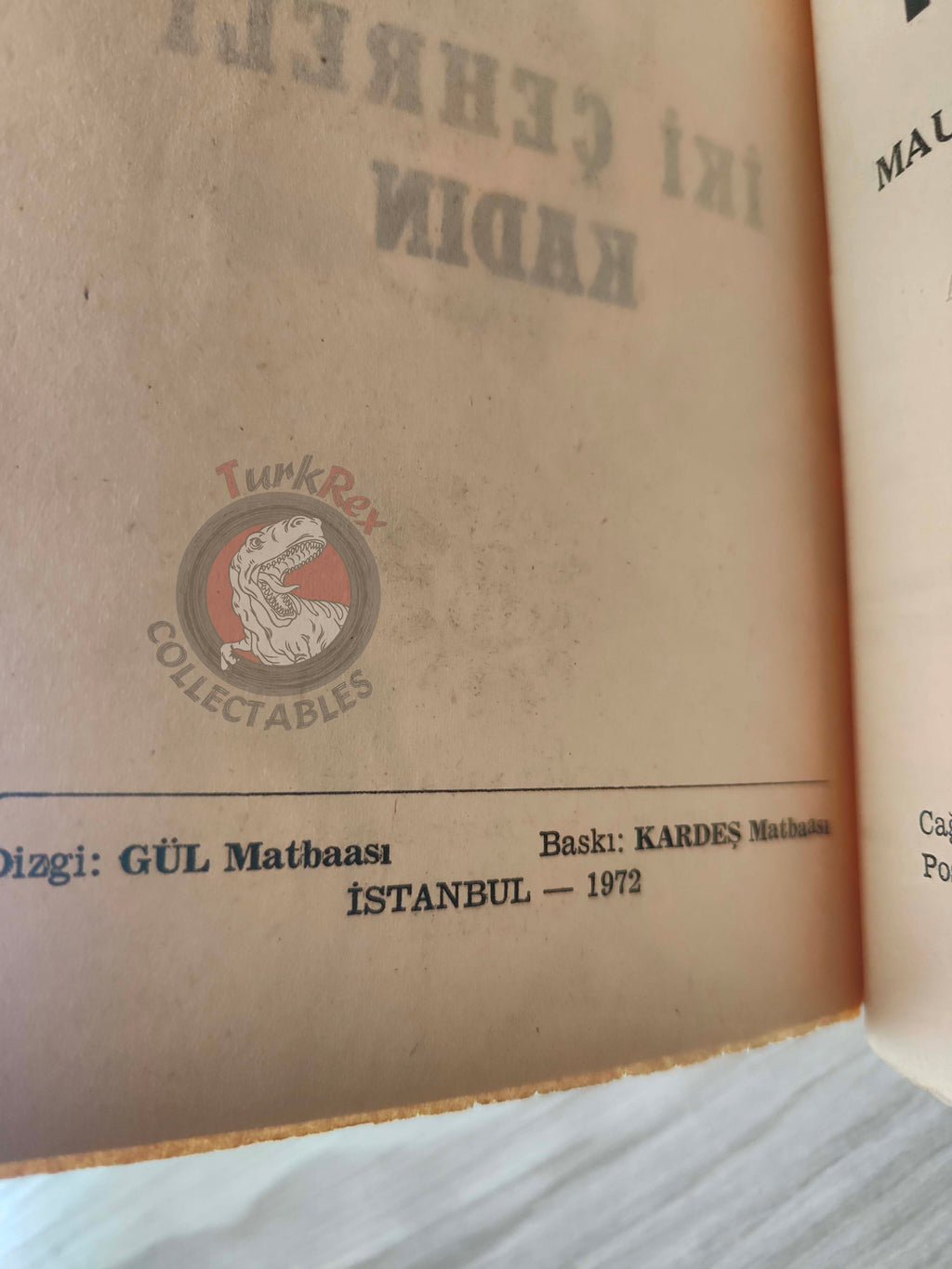 Arsène Lupin #3 La Femme aux deux sourires 1972 Turkish Book Turkey Maurice Leblanc