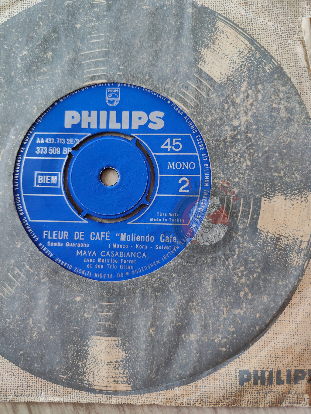 Maya Casabianca – Adieu Mon Pays 7" Turkish Pressing Vinyl Turkey Edition