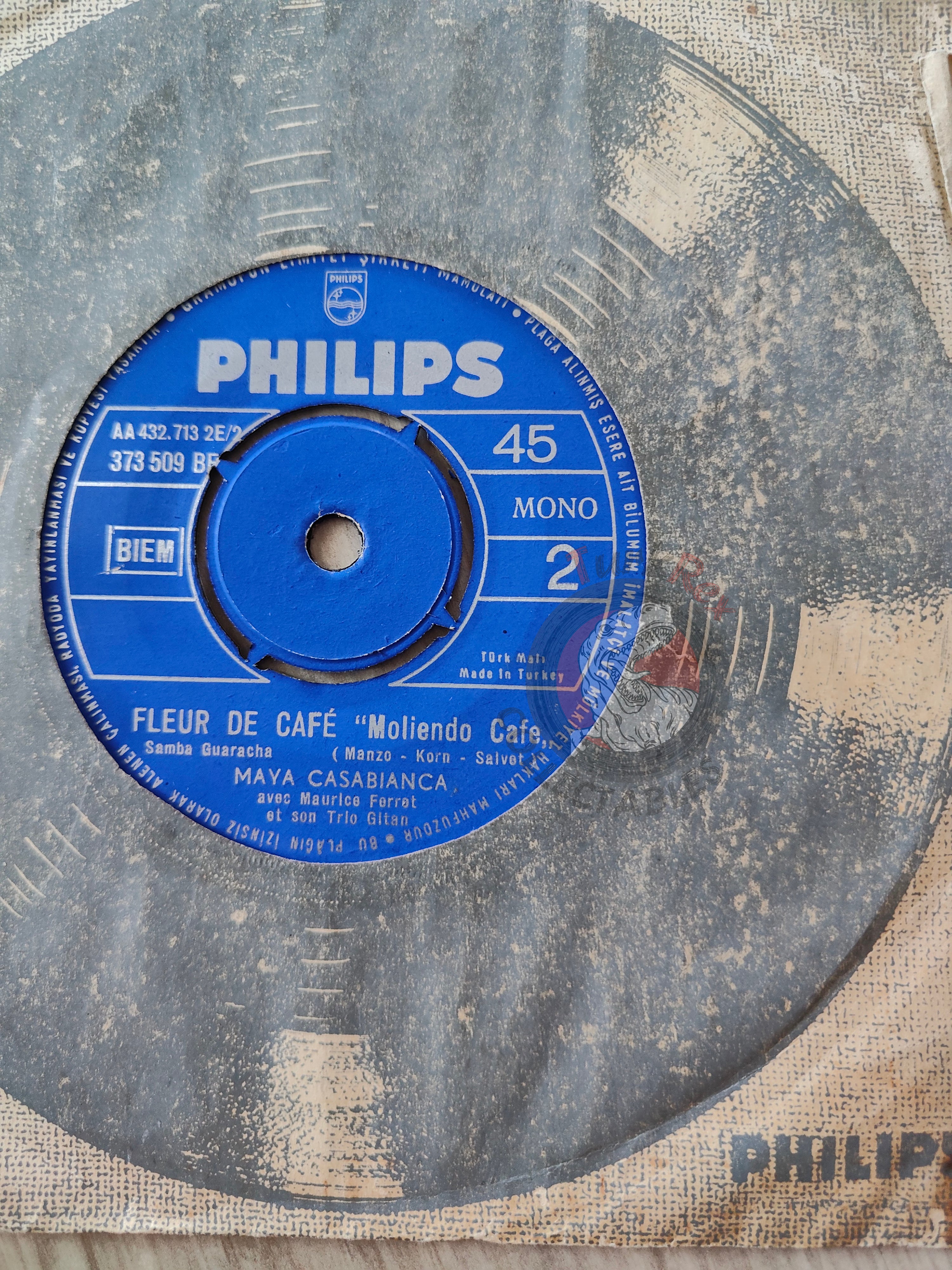 Maya Casabianca – Adieu Mon Pays 7" Turkish Pressing Vinyl Turkey Edition