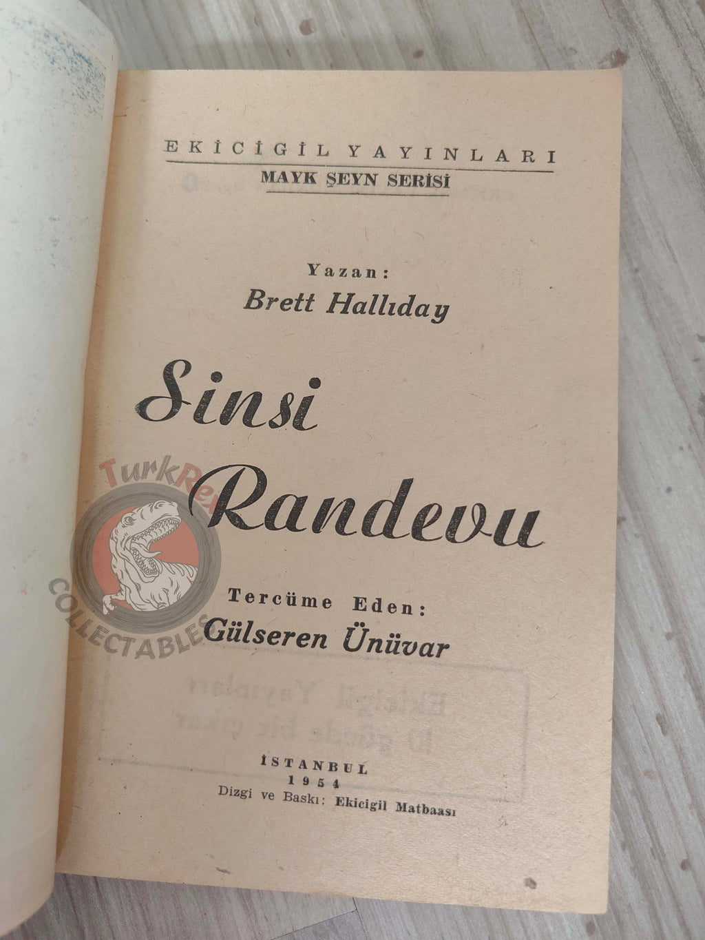 Brett Halliday – Tickets for Death 1954 Turkish Book Turkey Michael Shayne