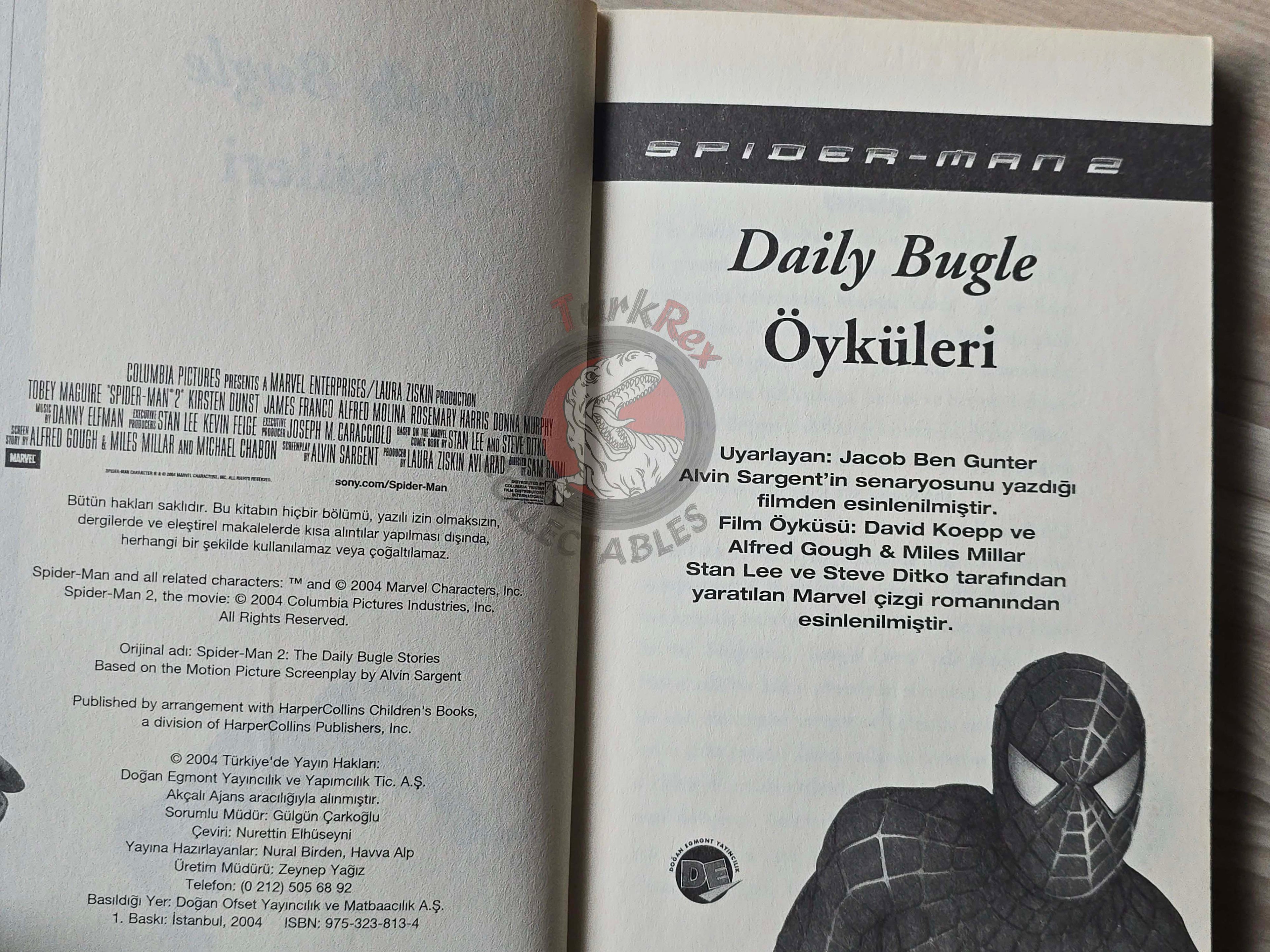 Spider-Man 2: The Movie Daily Bugle Stories 2004 1st Turkish Book Turkey
