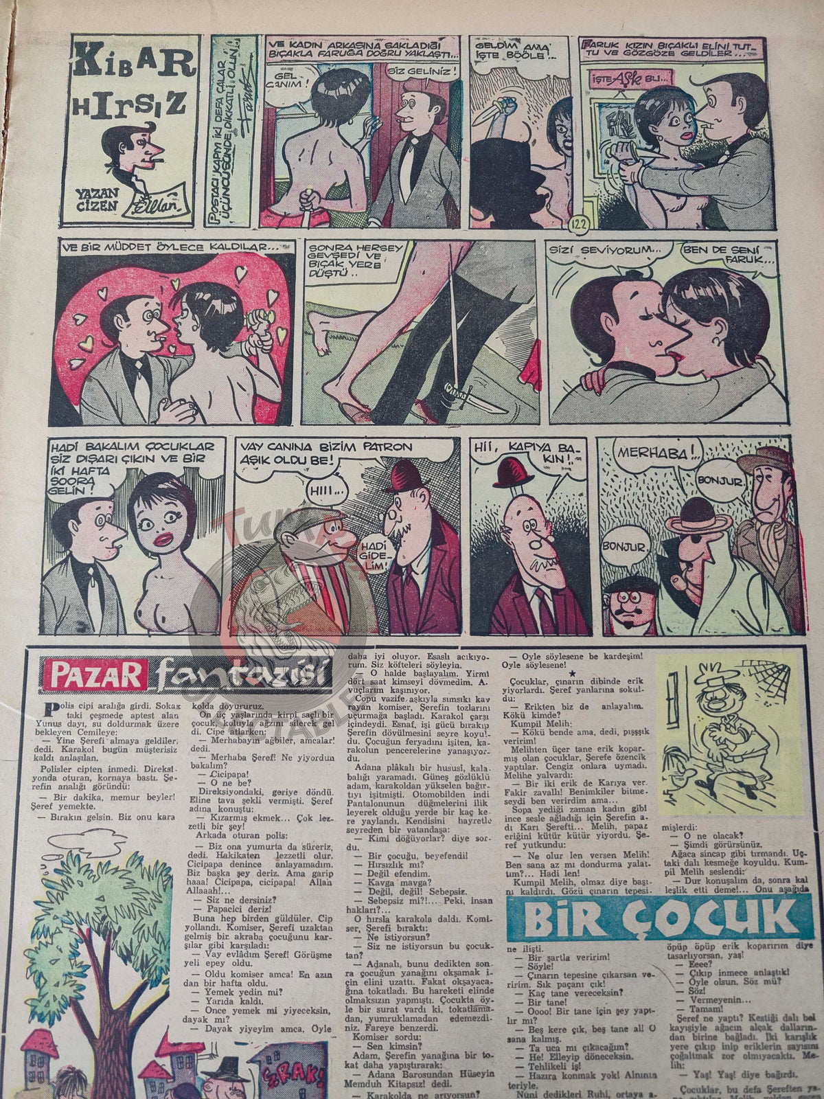 Pazar 1959 Sophia Loren Turkish Mag Comic Turkey Superman Wayne Boring Stan Drake Maria Callas