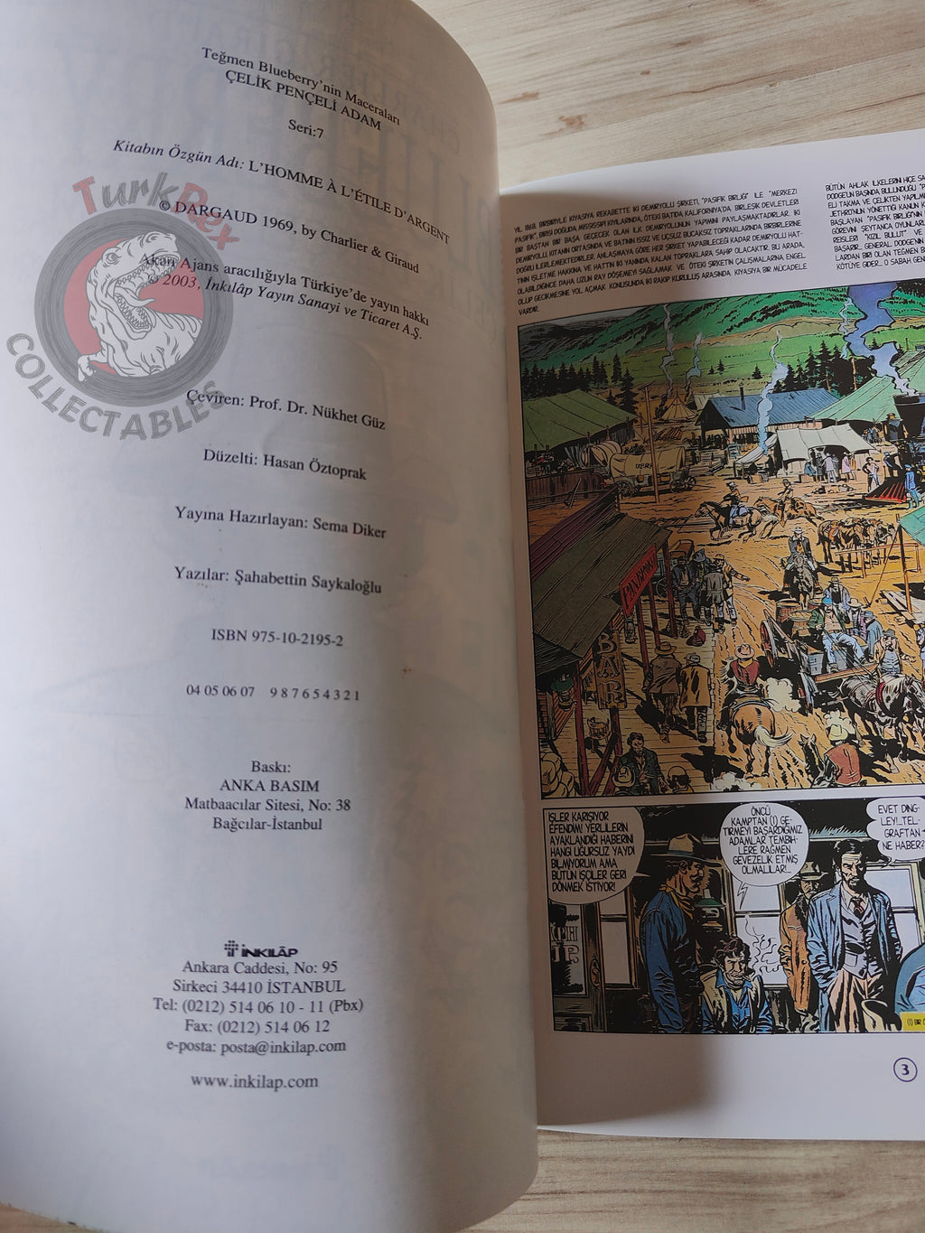 Blueberry #8 – Steel Fingers 2004 1st Edition Turkish Comic Turkey