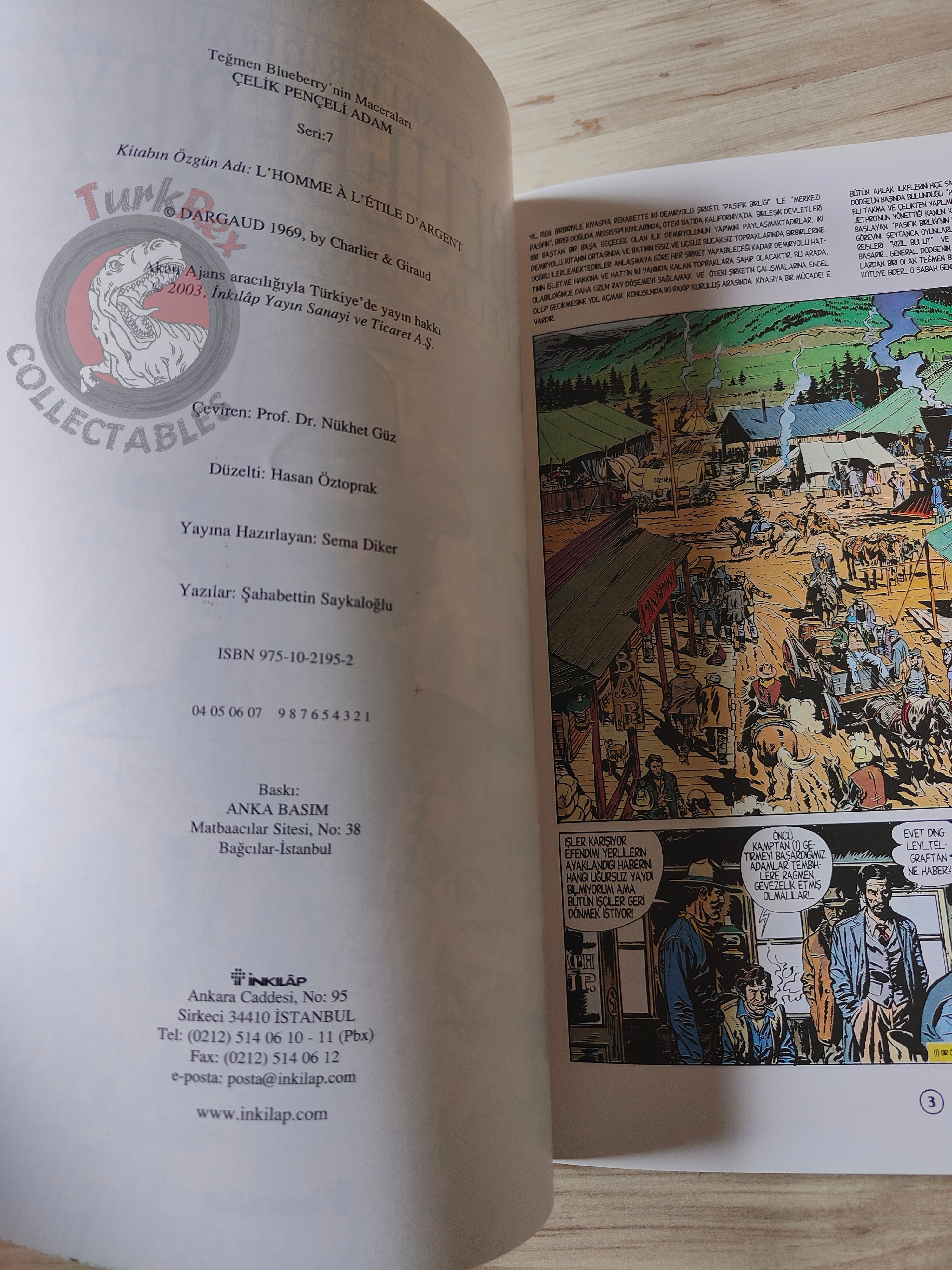 Blueberry #8 – Steel Fingers 2004 1st Edition Turkish Comic Turkey