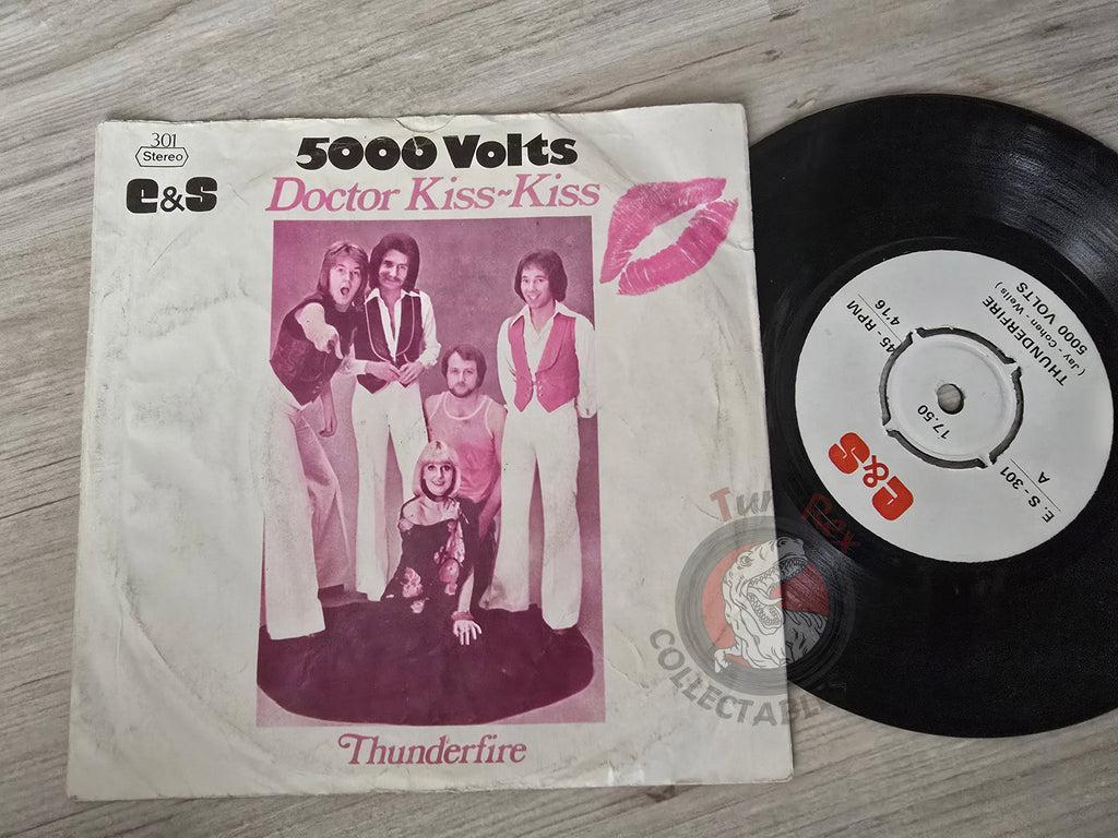 5000 Volts – Doctor Kiss Kiss 7" Turkish Pressing Vinyl Turkey Edition
