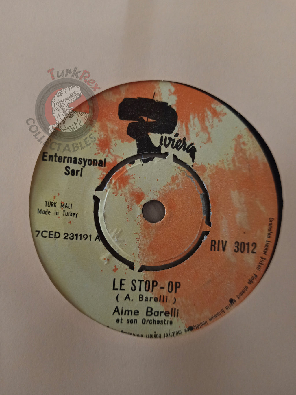 Aimé Barelli – Stop! Op 7" Turkish Pressing Vinyl Turkey Edition