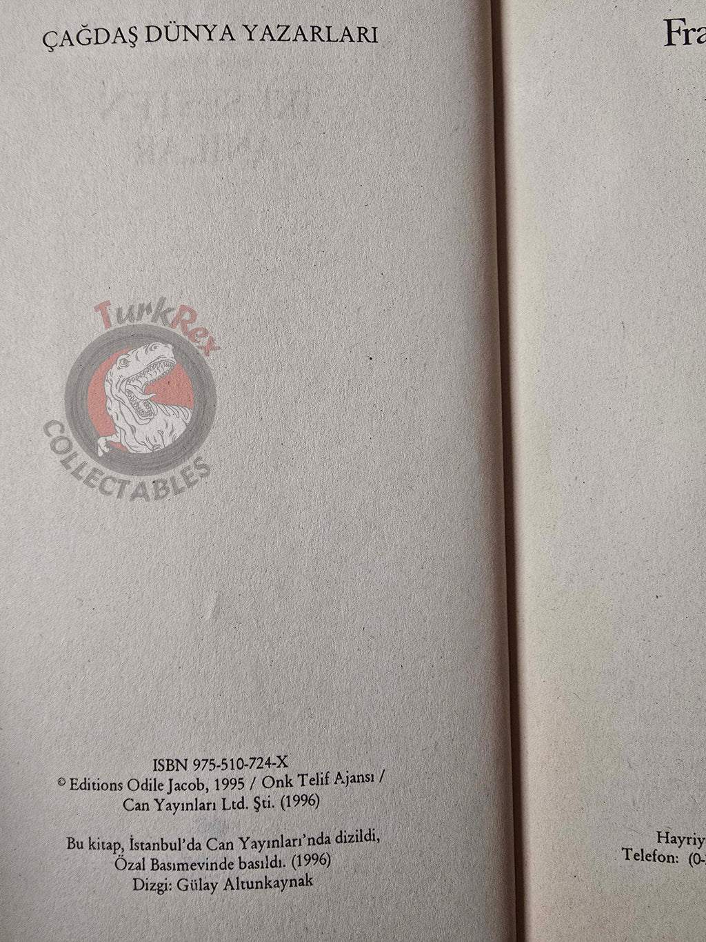 François Mitterrand – Mémoire à Deux Voix 1996 1st Turkish Book Turkey