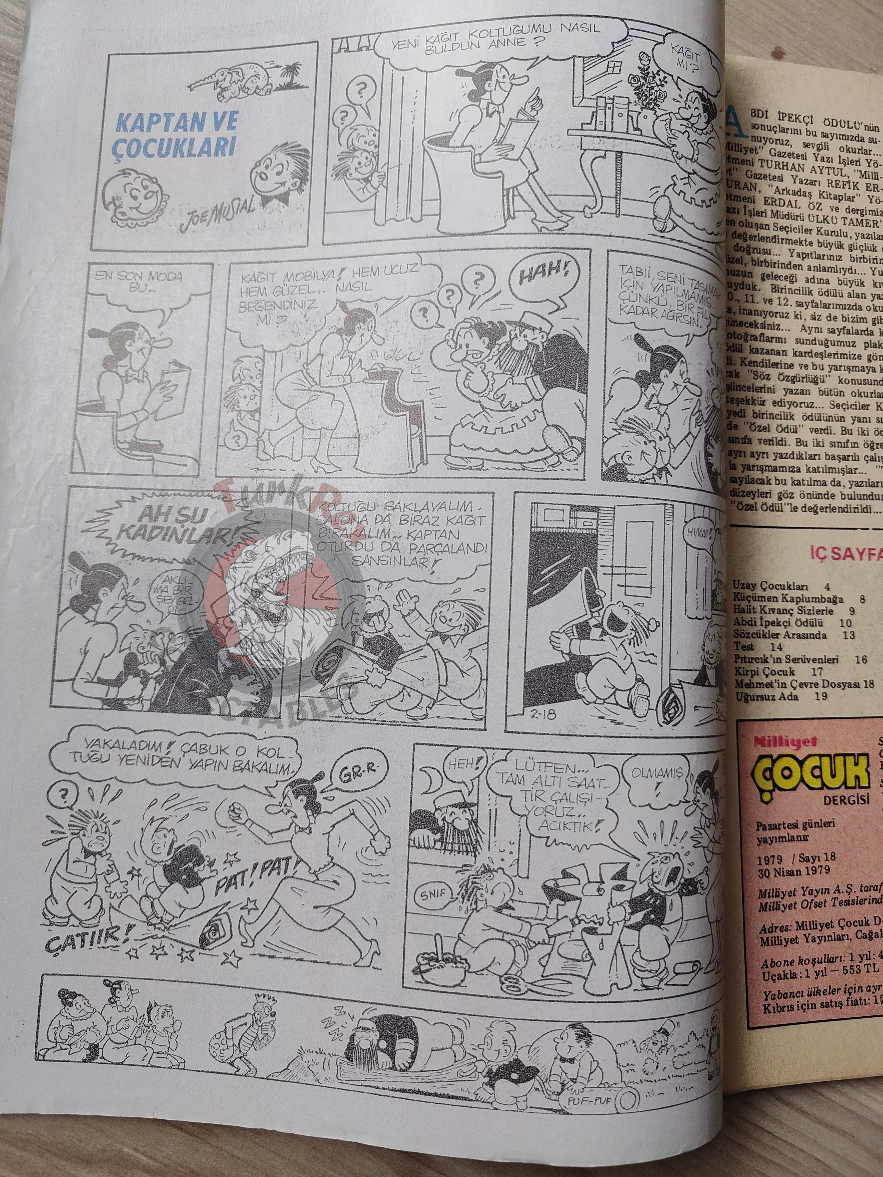 Milliyet Çocuk #18 1979 Turkish Comic Turkey Joyas Literarias Juveniles #59 Vincent Mulberry