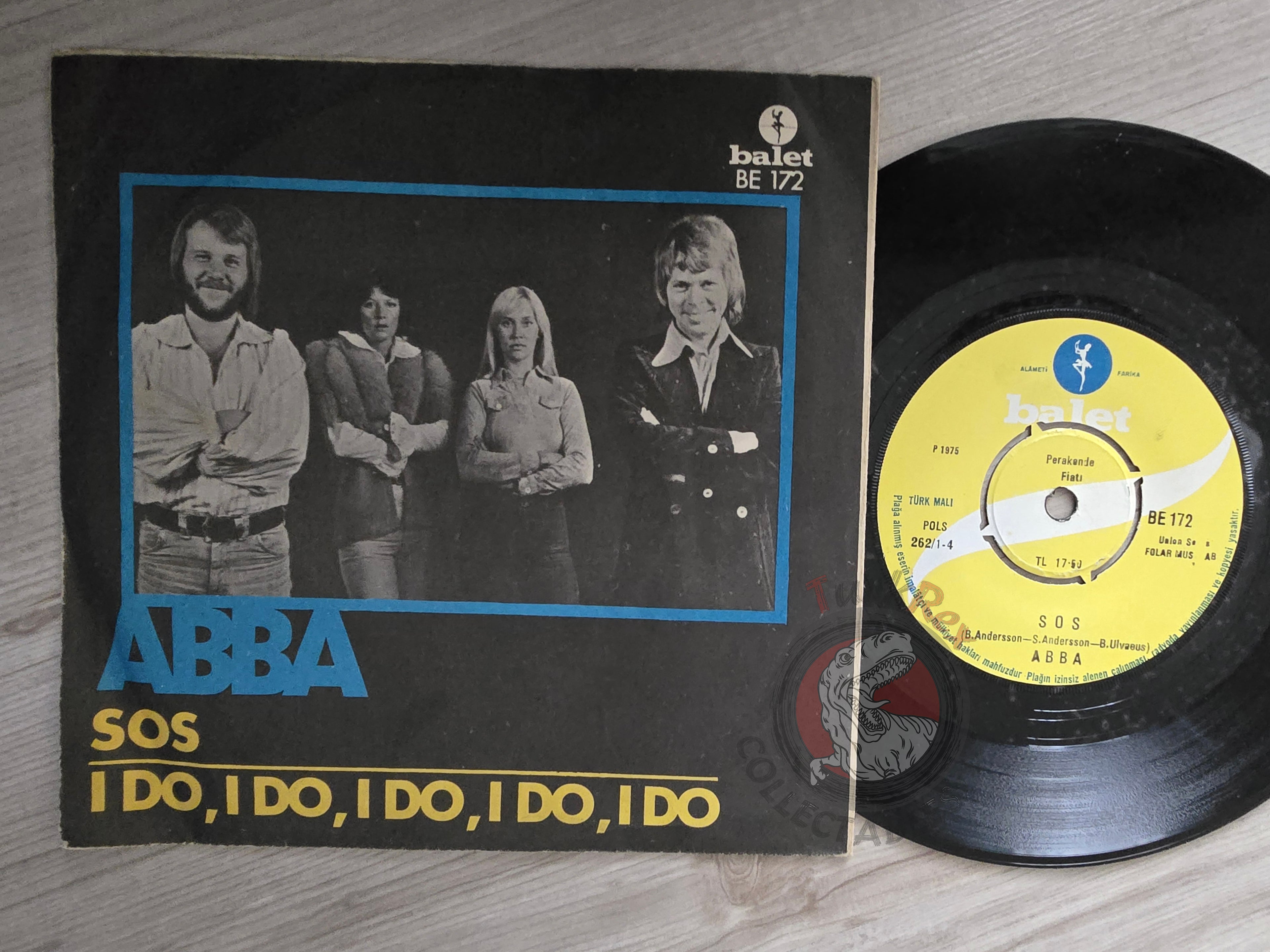 ABBA – SOS / I Do I Do I Do 7" Turkish Pressing Vinyl Turkey Edition