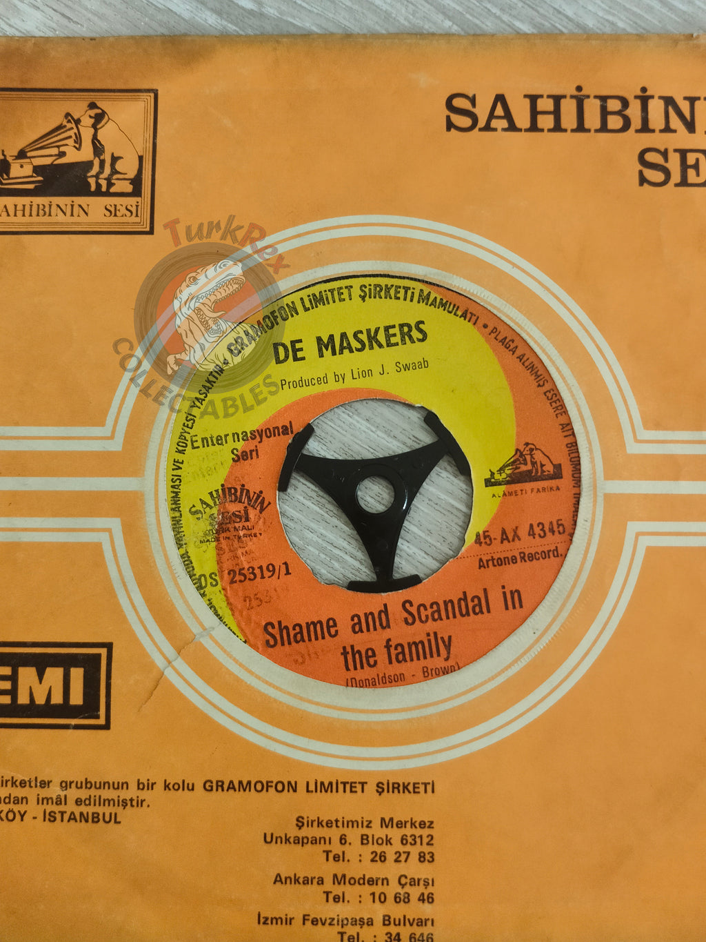 De Maskers – Shame And Scandal In The Family 7" Turkish Pressing Vinyl Turkey Edition