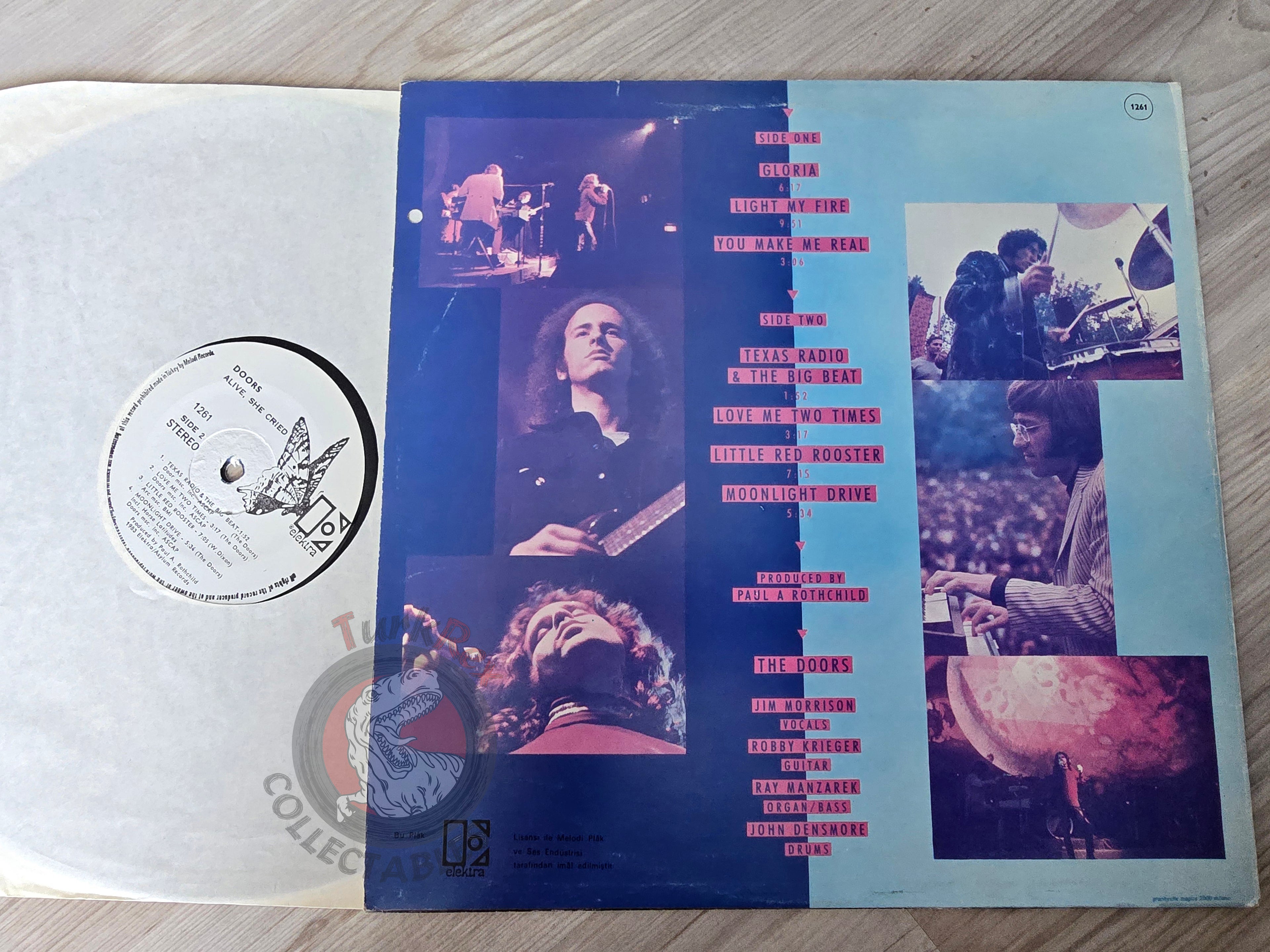 The Doors – Alive, She Cried Turkish Pressing Vinyl Turkey Edition