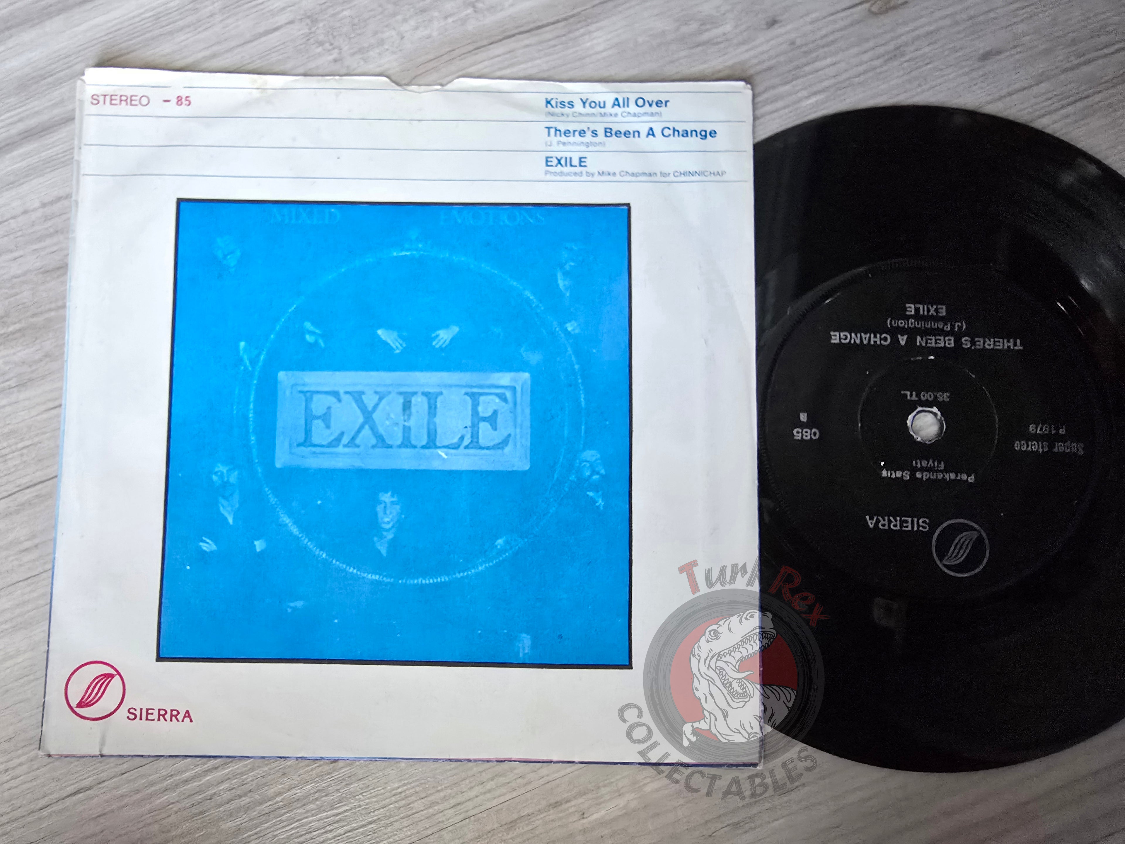Exile – Kiss You All Over 7" Turkish Pressing Vinyl Turkey Edition