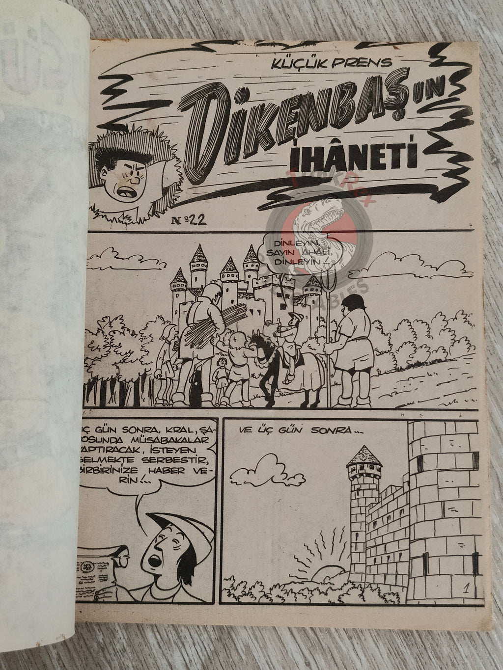 Johan et Pirlouit #20 1982 Turkish Comic Turkey Le Châtiment de Basenhau #1