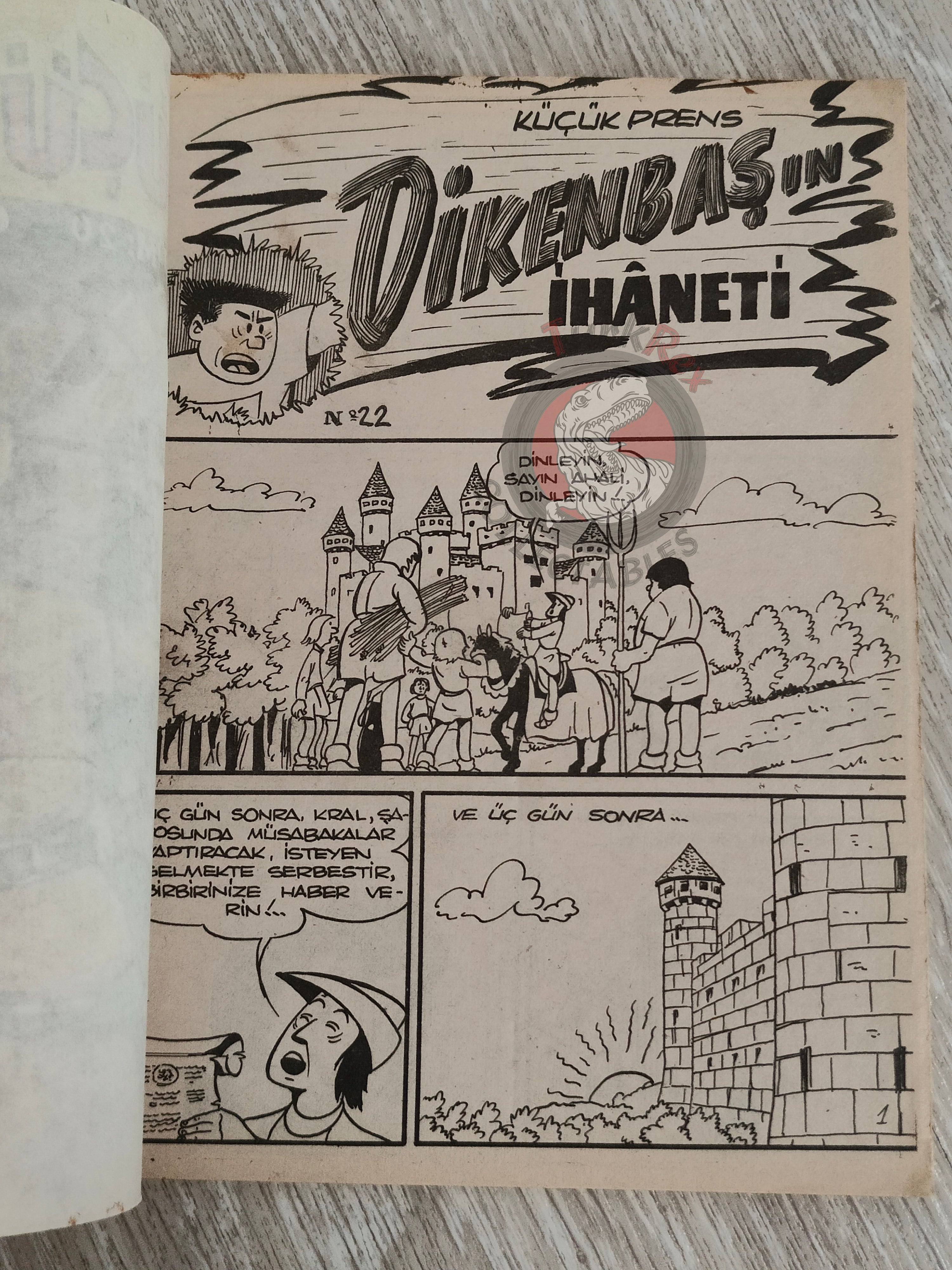 Johan et Pirlouit #20 1982 Turkish Comic Turkey Le Châtiment de Basenhau #1