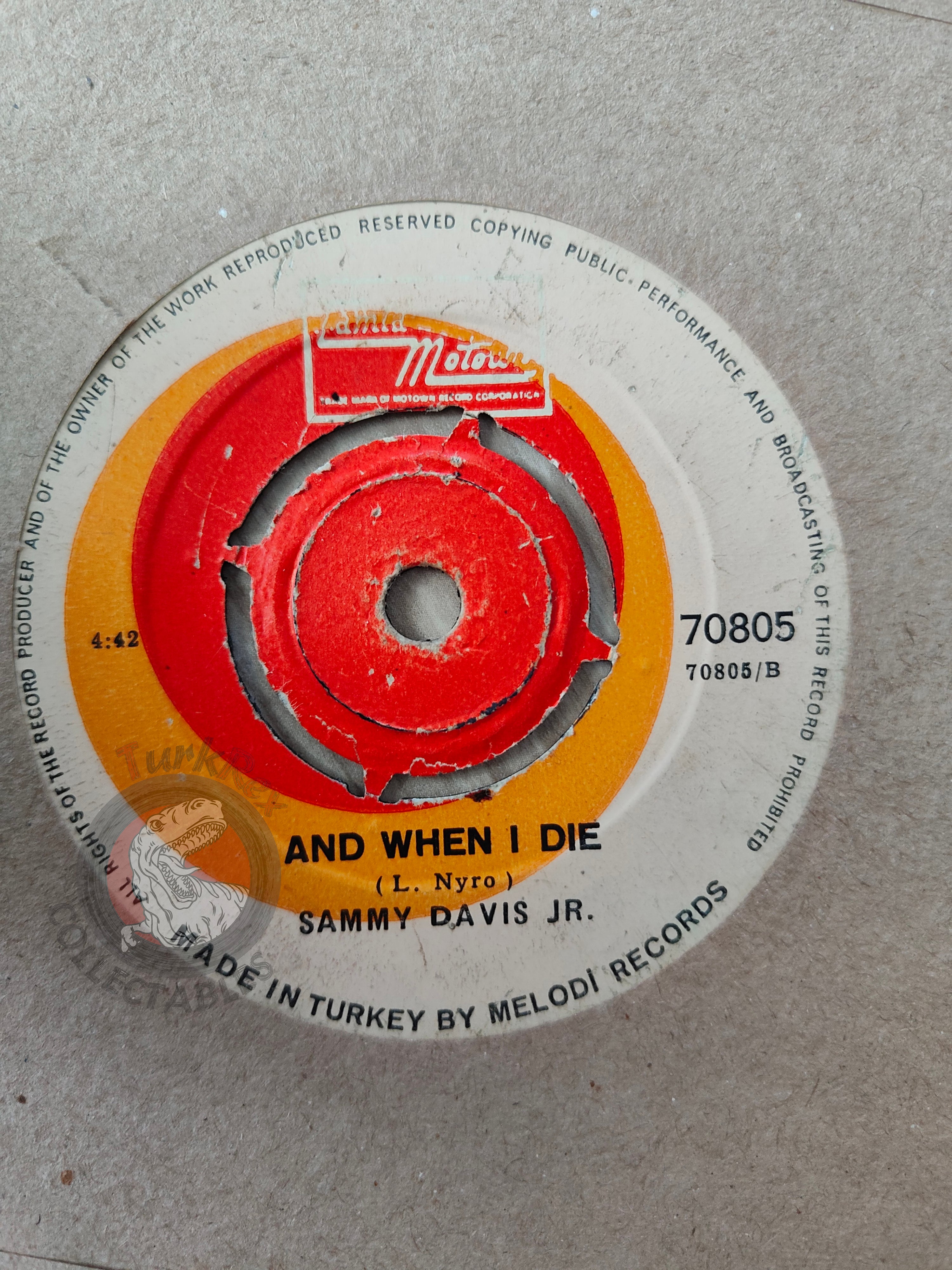 Sammy Davis Jr. – You've Made Me So Very Happy 7" Turkish Pressing Vinyl Turkey Edition
