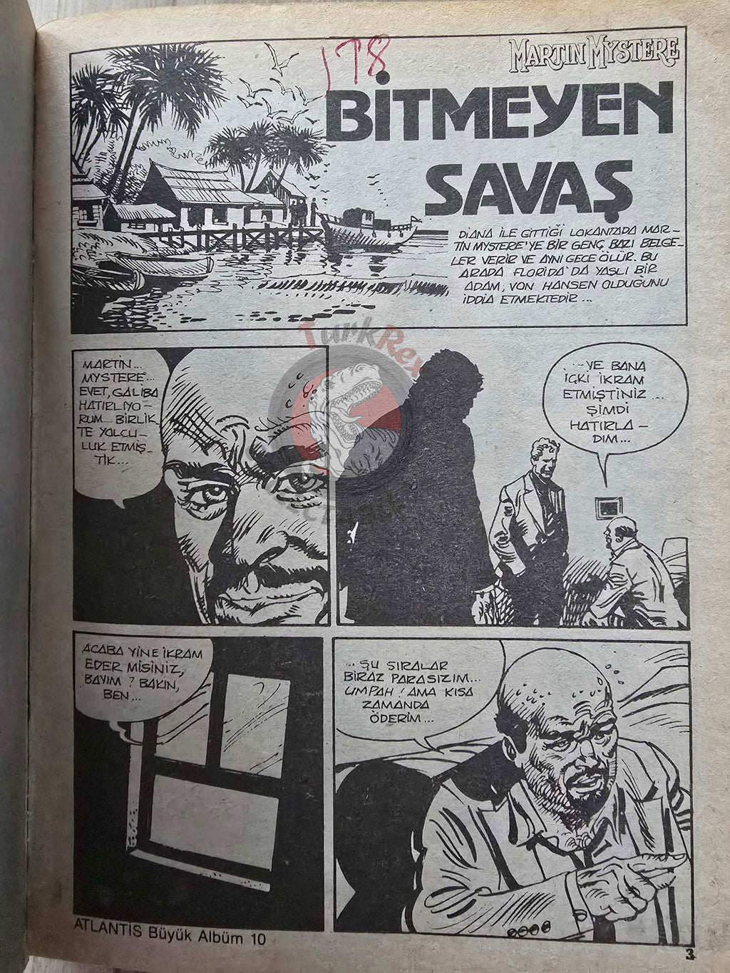 Martin Mystère #10 Viaggio nel Futuro 80s Turkish Comic Turkey #24