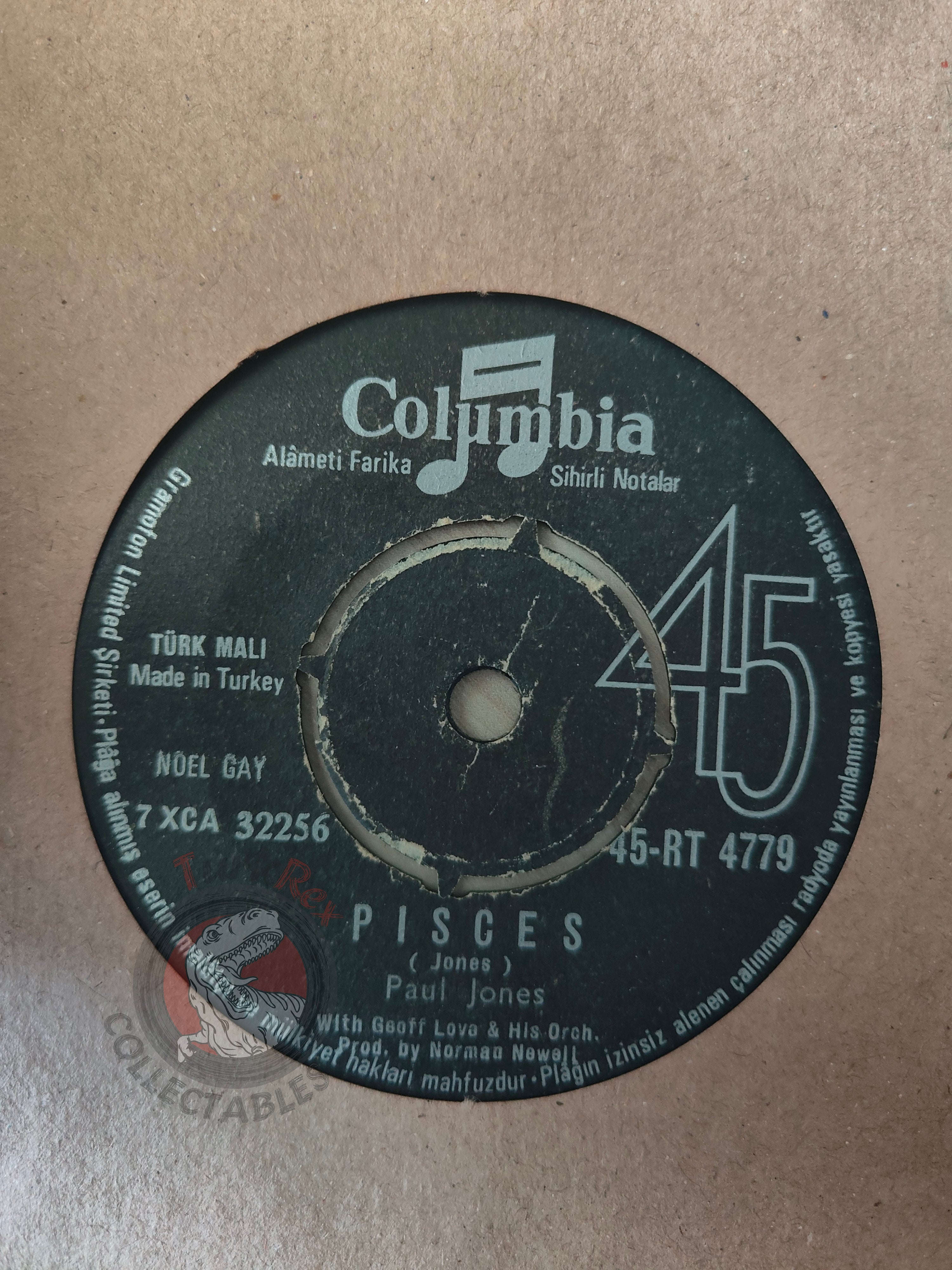Paul Jones – Aquarius / Pisces 7" Turkish Pressing Vinyl Turkey Edition