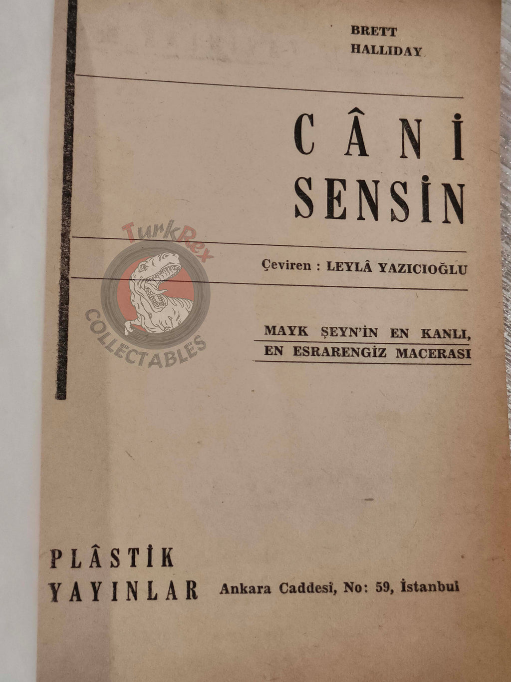 Brett Halliday – The Blonde Cried Murder 1955 Turkish Book Turkey Michael Shayne