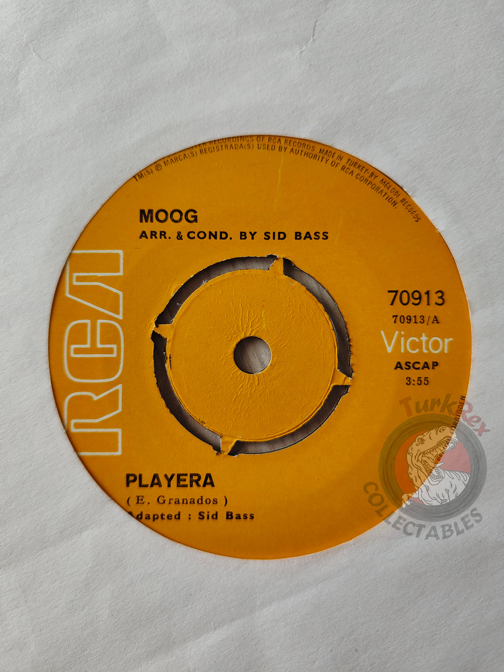 Sid Bass – Moog / Mama Inez 7" Turkish Pressing Vinyl Turkey Edition