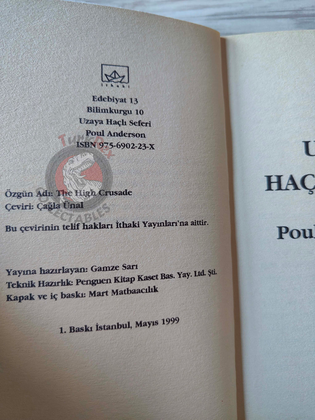 Poul Anderson – The High Crusade 1999 1st Turkish Book Turkey