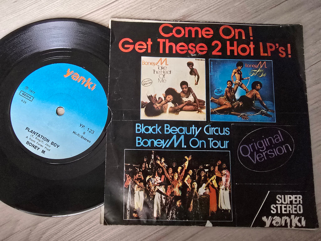 Boney M – Belfast / Plantation Boy 7" Turkish Pressing Vinyl Turkey Edition