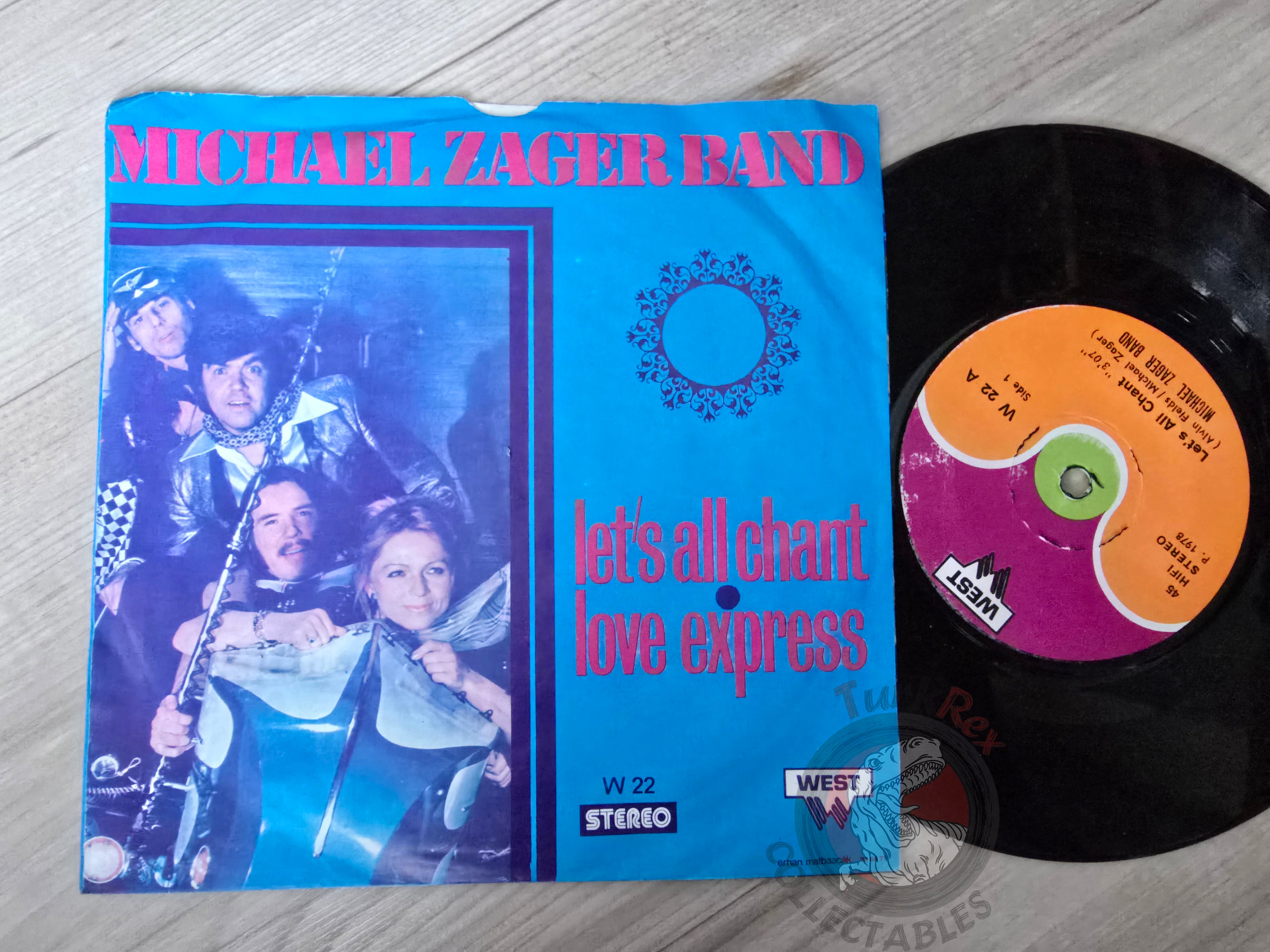 The Michael Zager Band – Let's All Chant / Love Express 7" Turkish Pressing Vinyl Turkey Edition