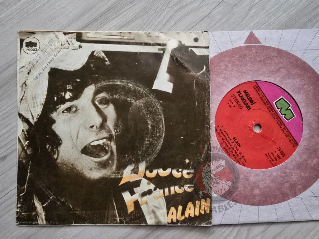 Alain Defax – Douce France 7" Turkish Pressing Vinyl Turkey Edition