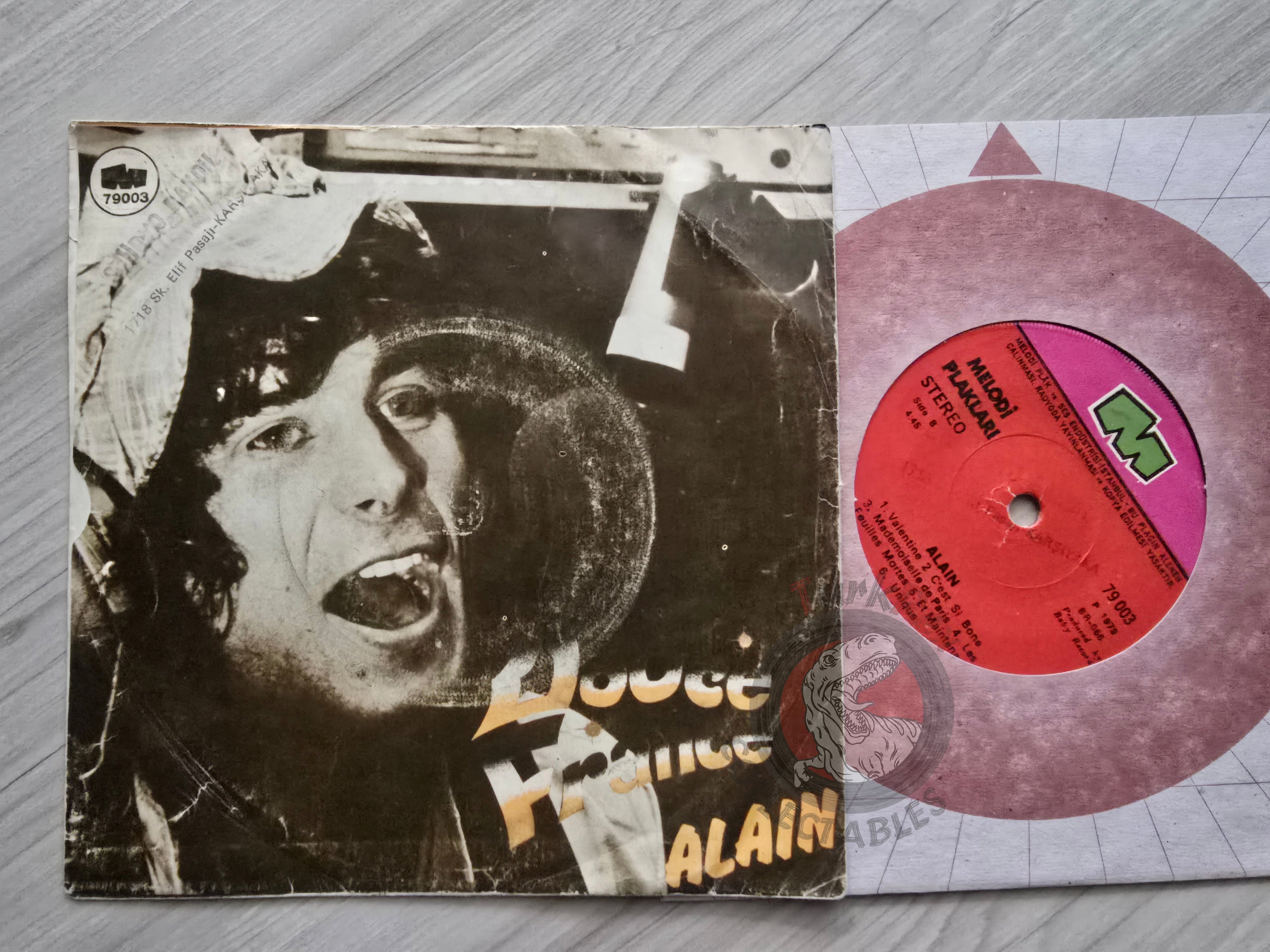Alain Defax – Douce France 7" Turkish Pressing Vinyl Turkey Edition