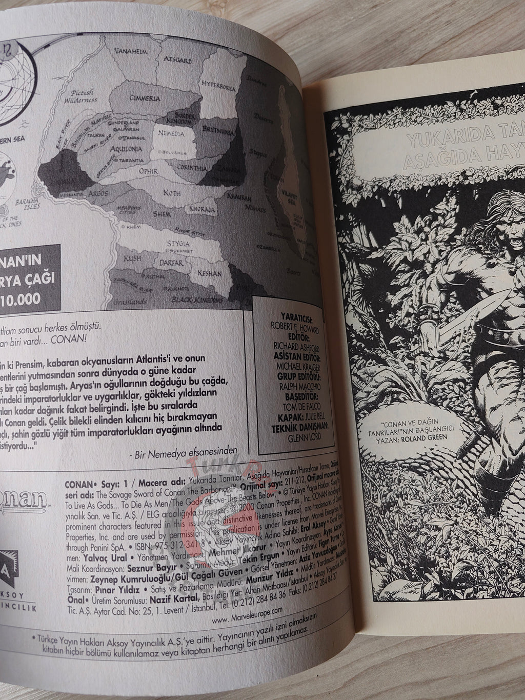 Kılıçların Savaşçısı Conan #1 Turkish Comic Turkey The Savage Sword of #211 #212