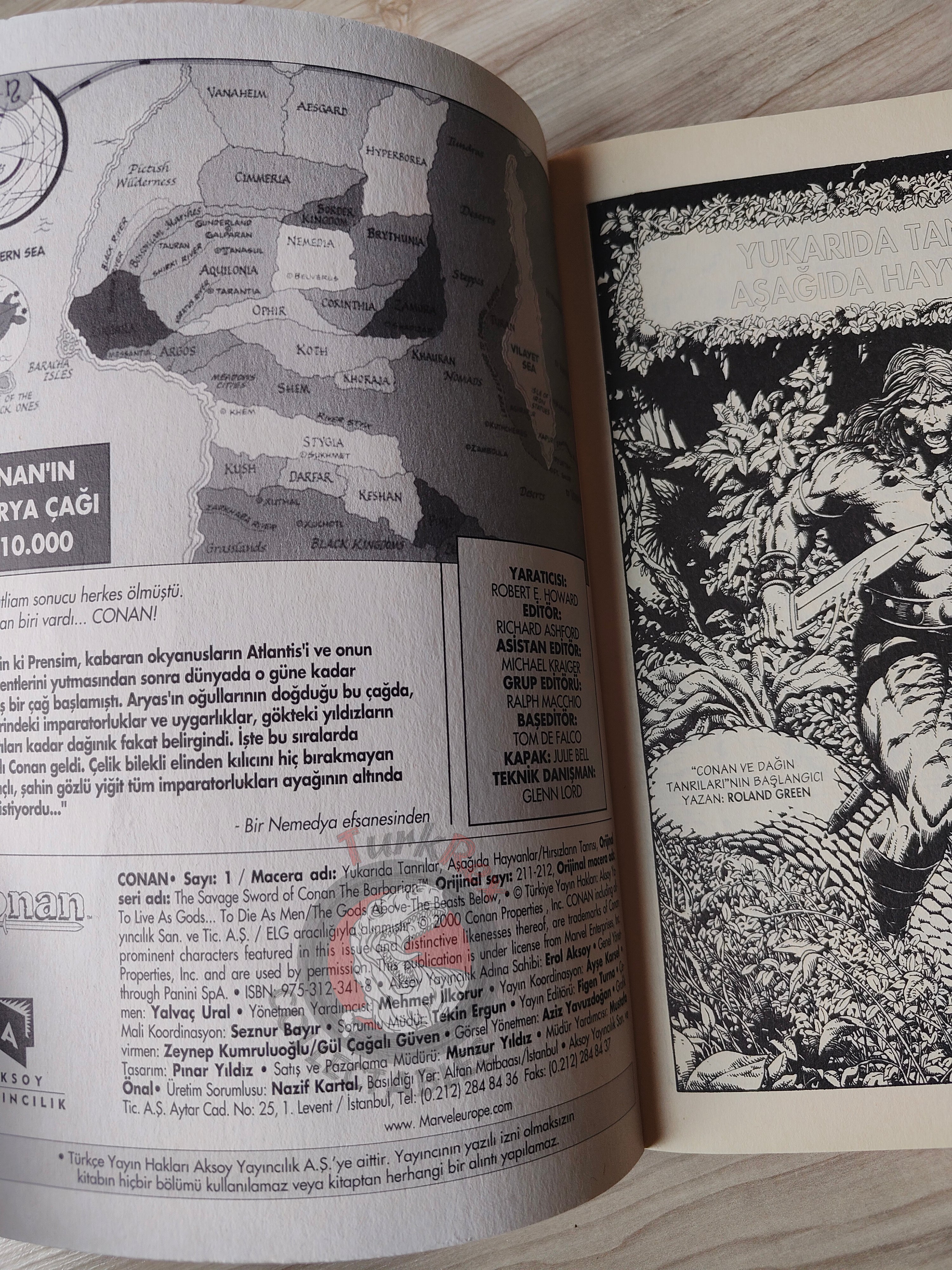 Kılıçların Savaşçısı Conan #1 Turkish Comic Turkey The Savage Sword of #211 #212
