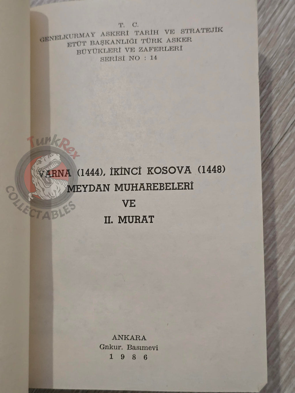 The Battles of Varna and Second Kosovo 1986 Turkish Book Military Ottoman Empire Maps Murad II