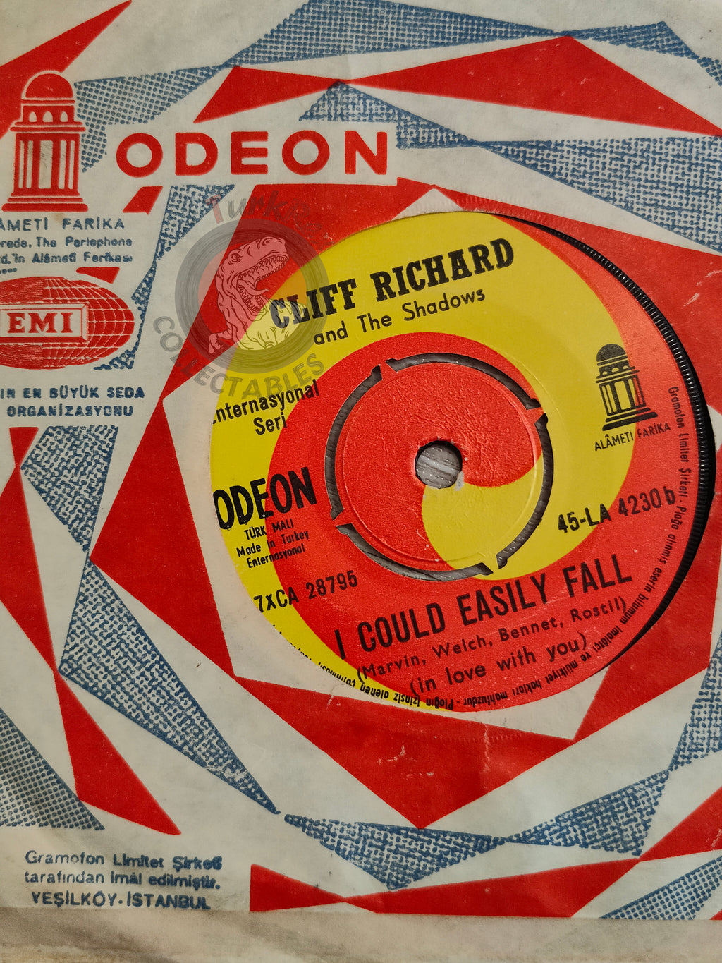 Cliff Richard & The Shadows – I'm In Love With You 7" Turkish Pressing Vinyl Turkey Edition