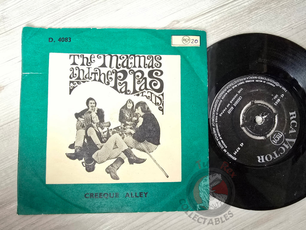 The Mamas & The Papas – Creeque Alley 7" Turkish Pressing Vinyl Turkey Edition